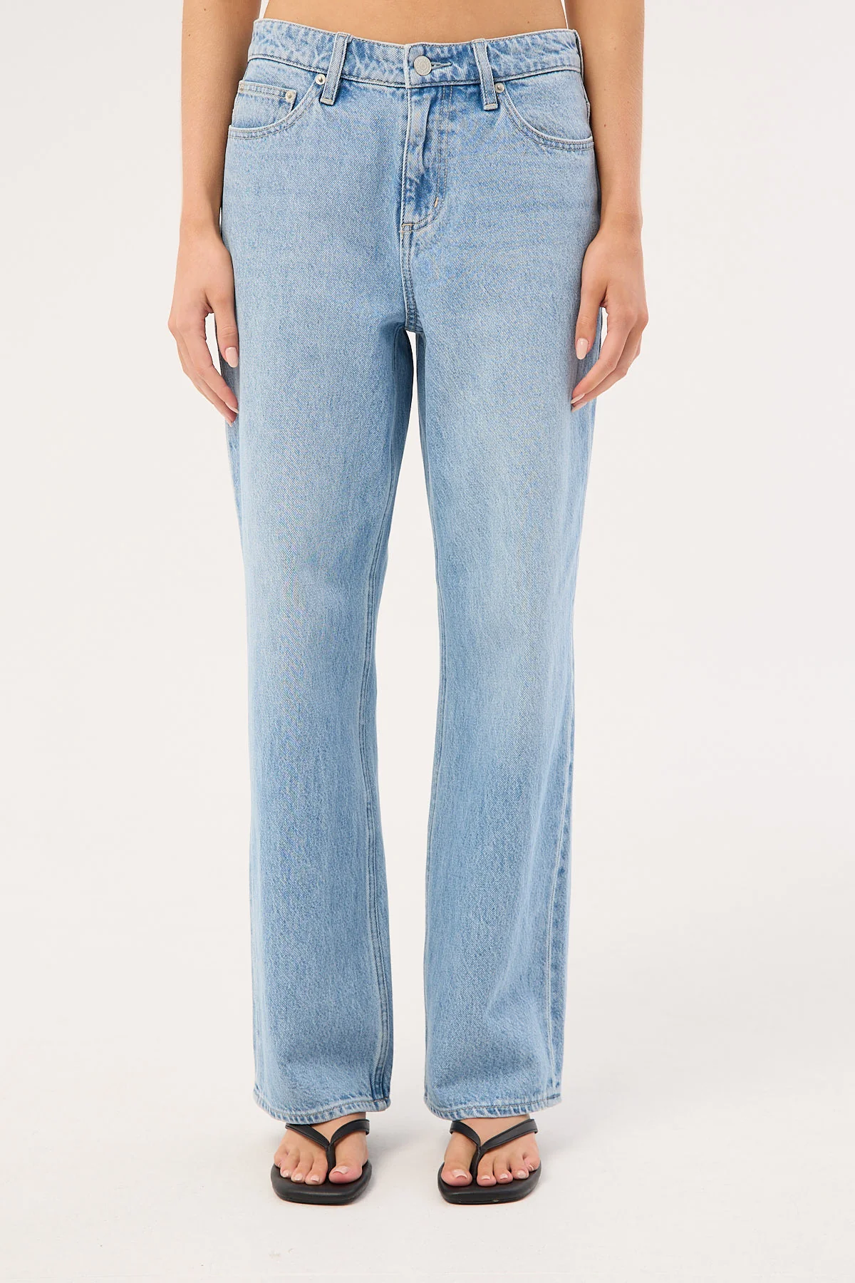 Lee Mid Baggy Petite Jean Skyline Blue - Image 8