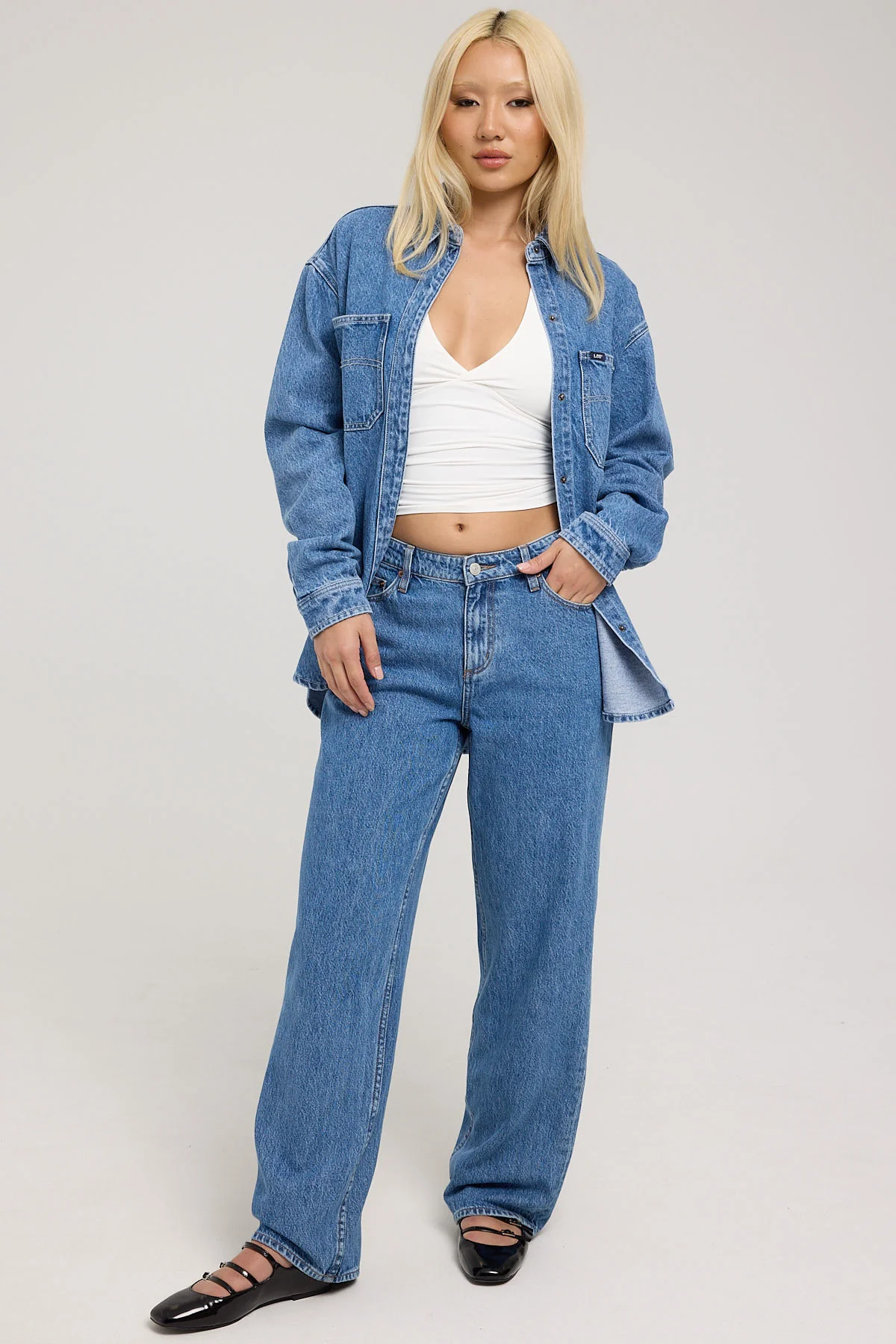 Lee Mid Baggy Signature Next Blue - Image 8