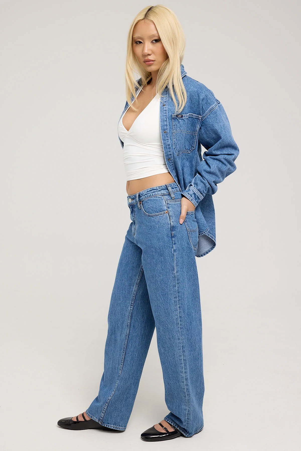 Lee Mid Baggy Signature Next Blue - Image 9