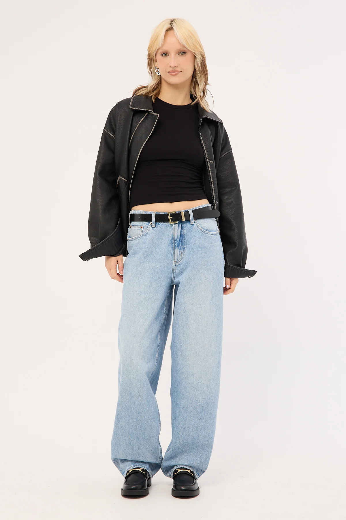 Lee Mid Baggy Taper Jean Concrete Blue