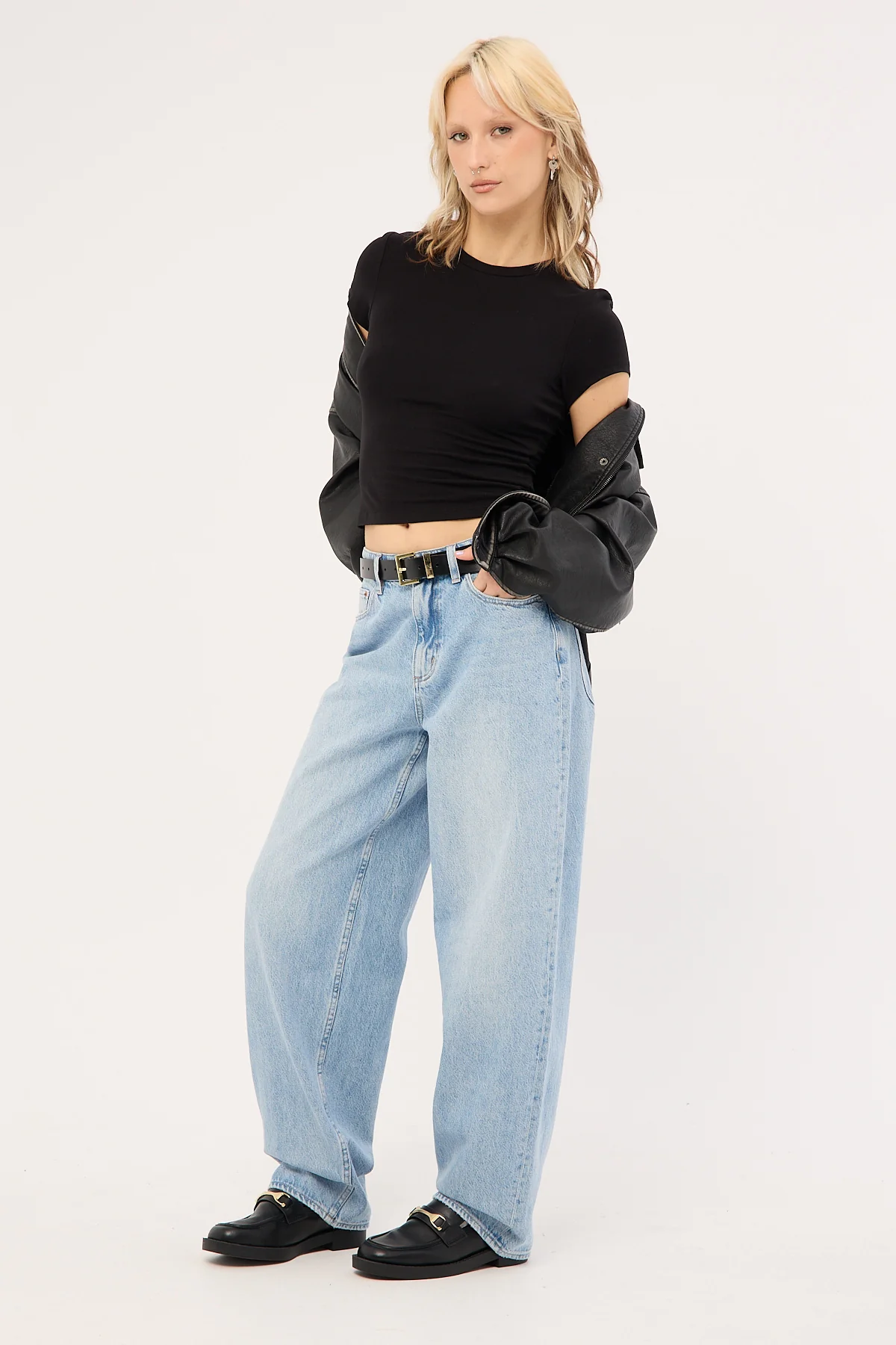 Lee Mid Baggy Taper Jean Concrete Blue - Image 4