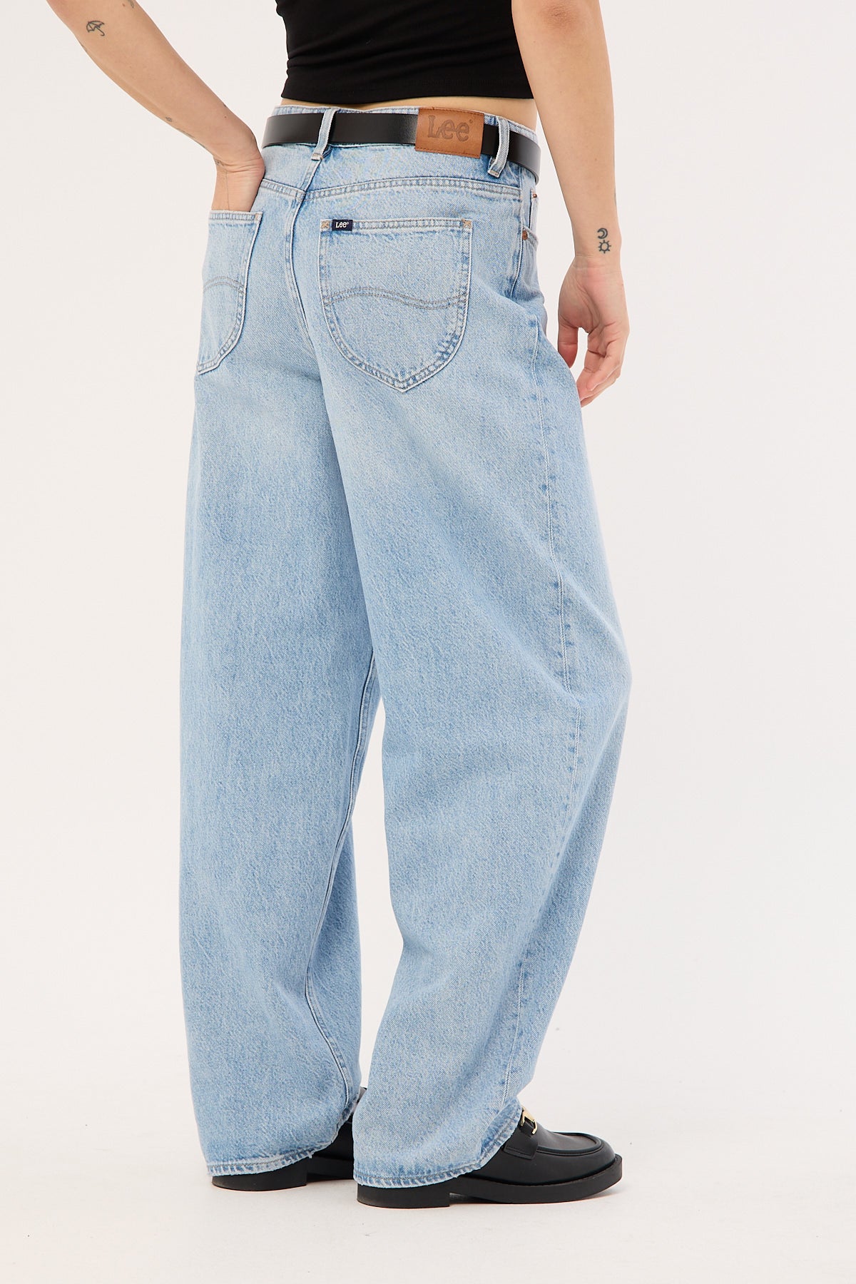 Lee Mid Baggy Taper Jean Concrete Blue - Image 7