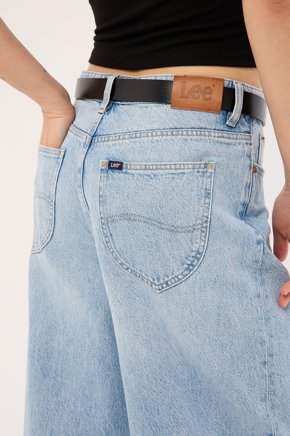Lee Mid Baggy Taper Jean Concrete Blue - Image 8