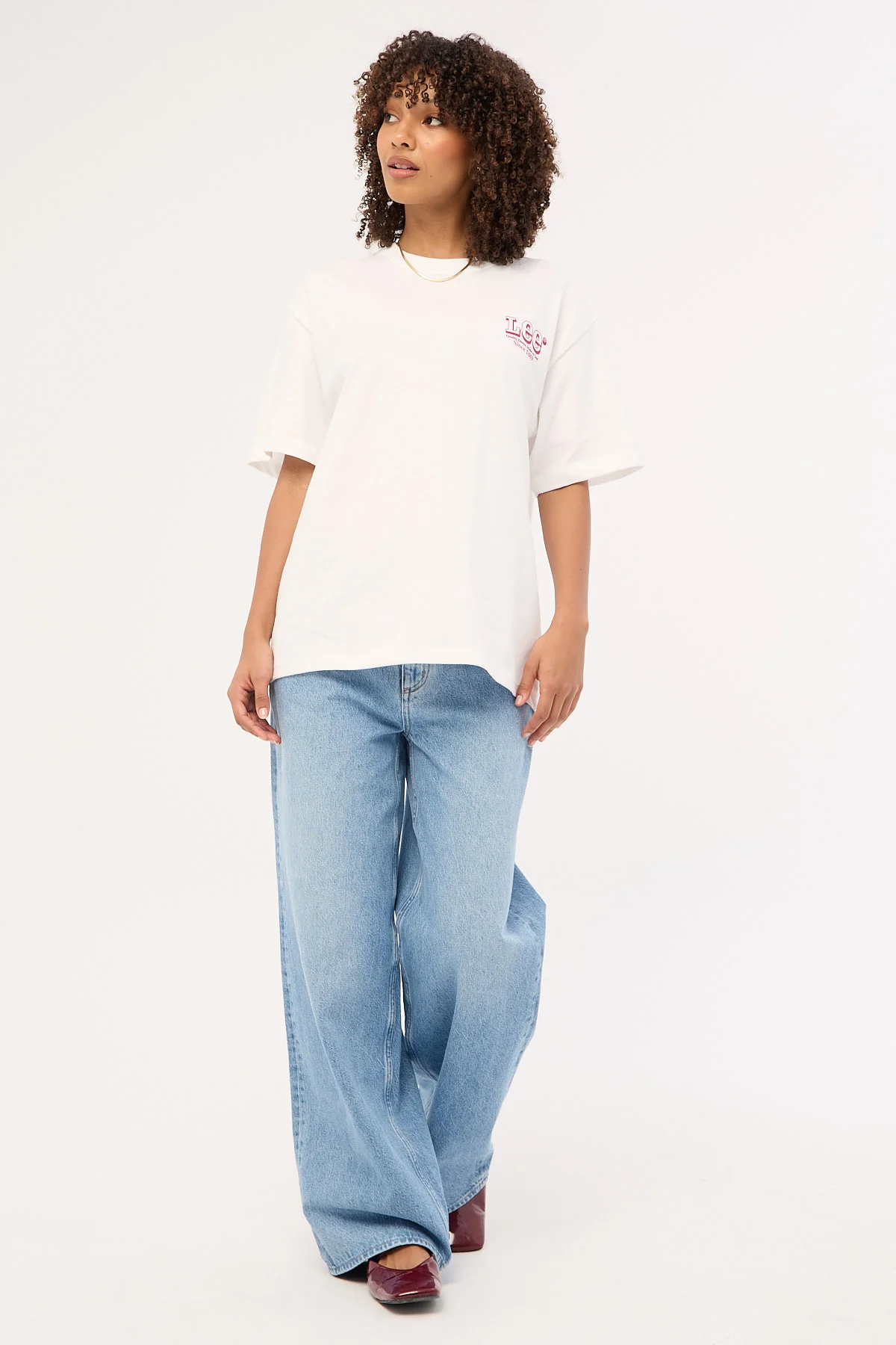 Lee Pattern Room Baggy Tee Optic White - Image 2