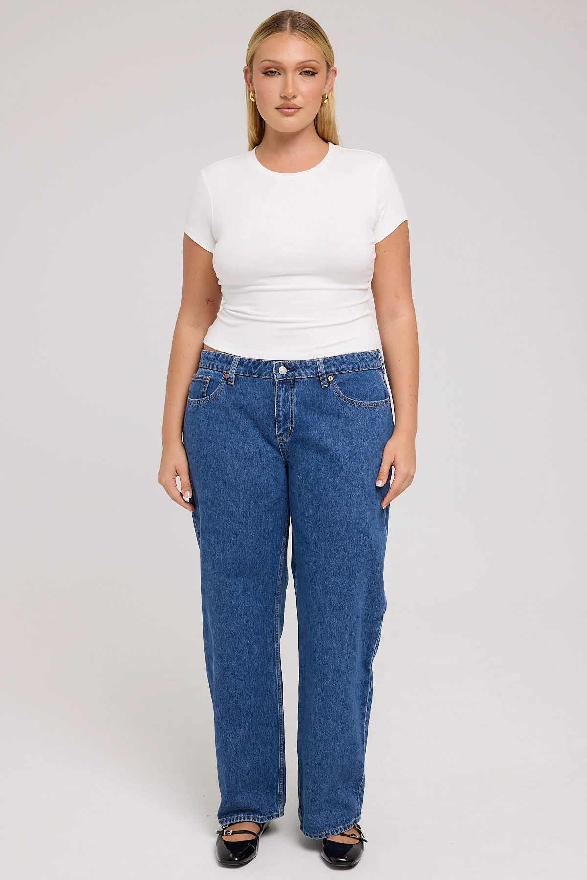 Lee Y2K Low Baggy Jean Famous Blue - Image 2
