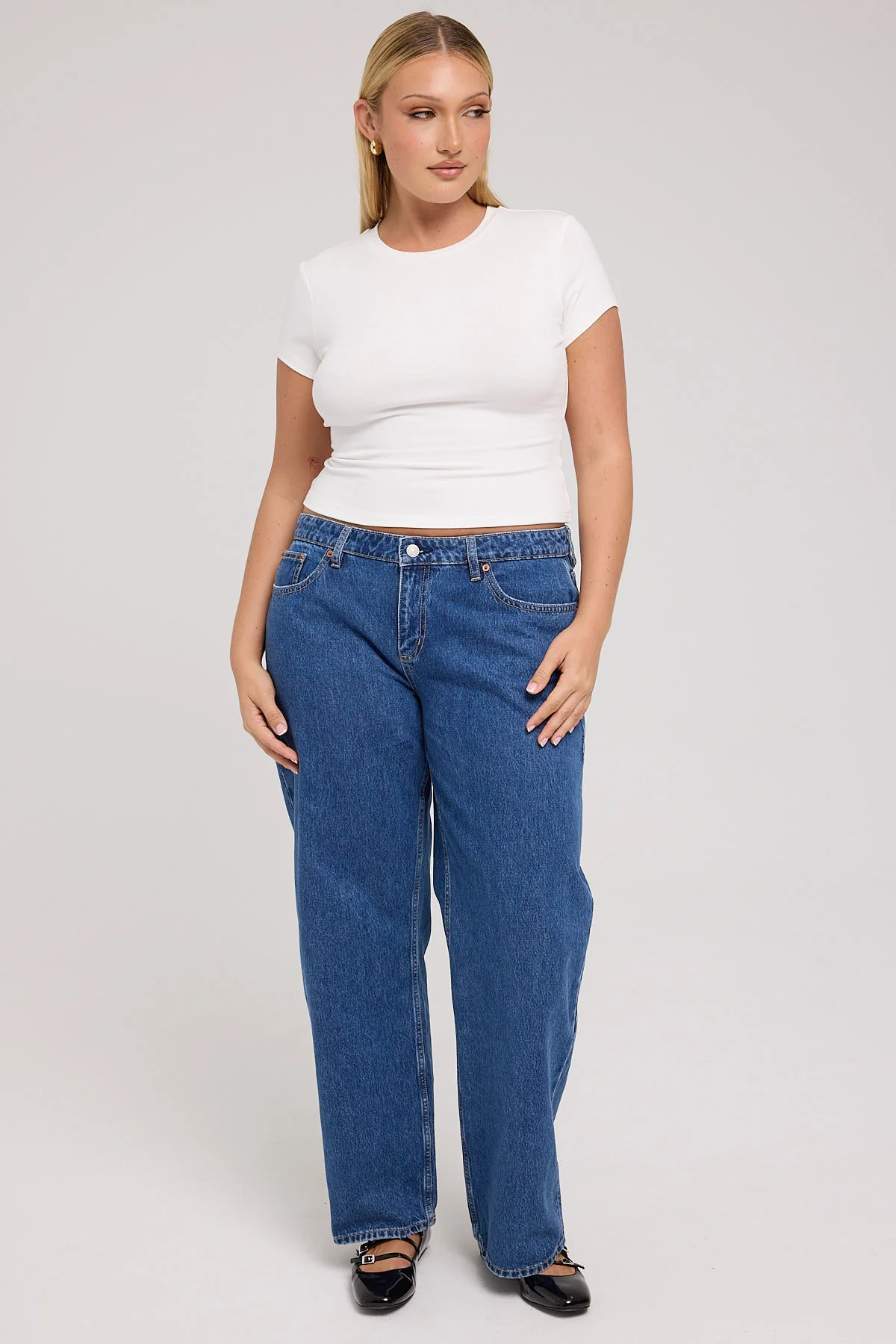 Lee Y2K Low Baggy Jean Famous Blue - Image 4