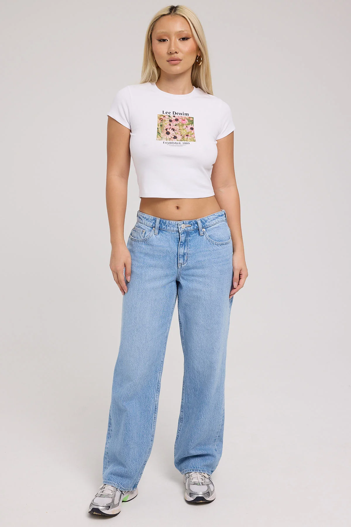 Lee Y2K Low Baggy Jean Lakeside Blue
