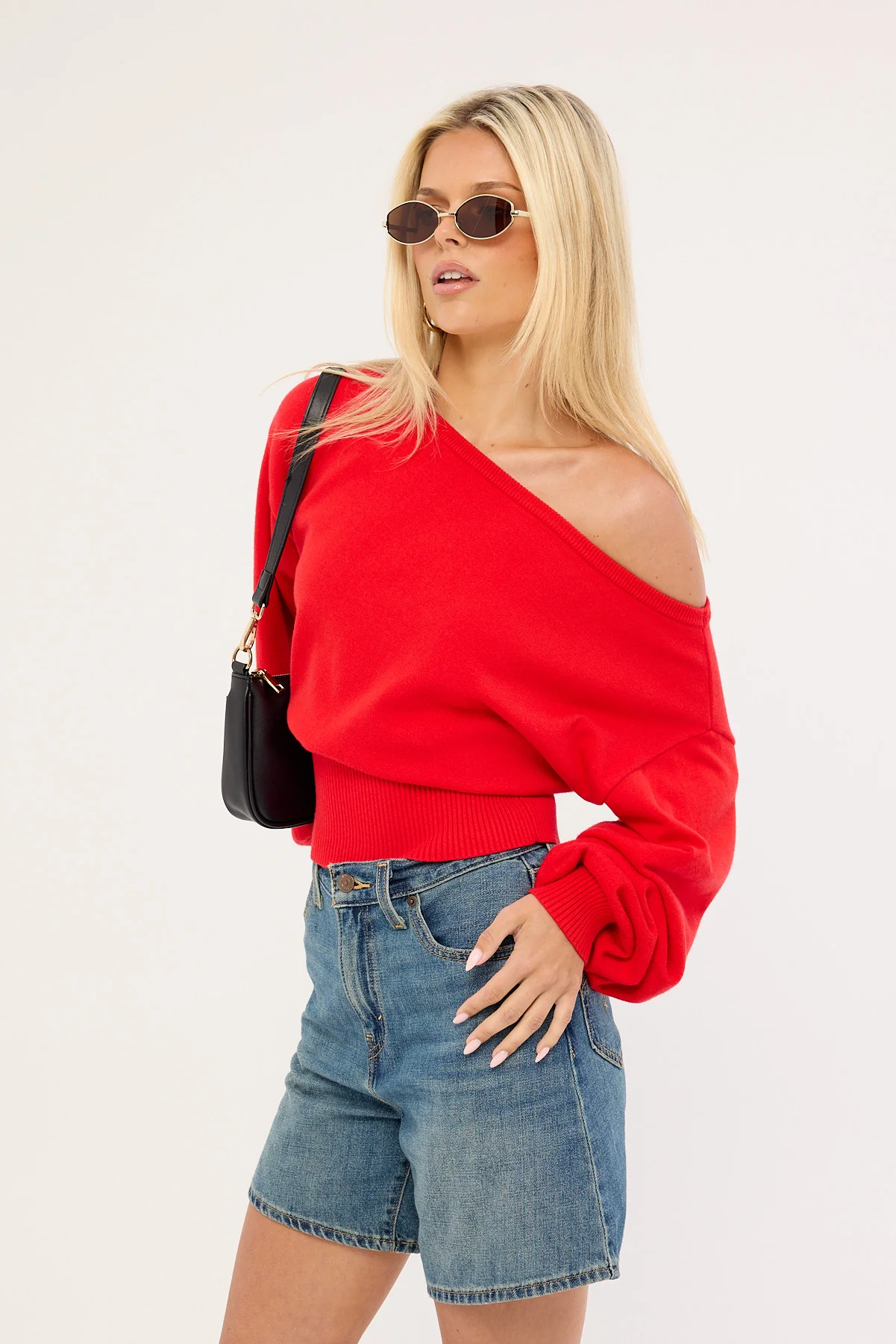 Levi's High Baggy Denim Short Stop Flaxing - Image 3