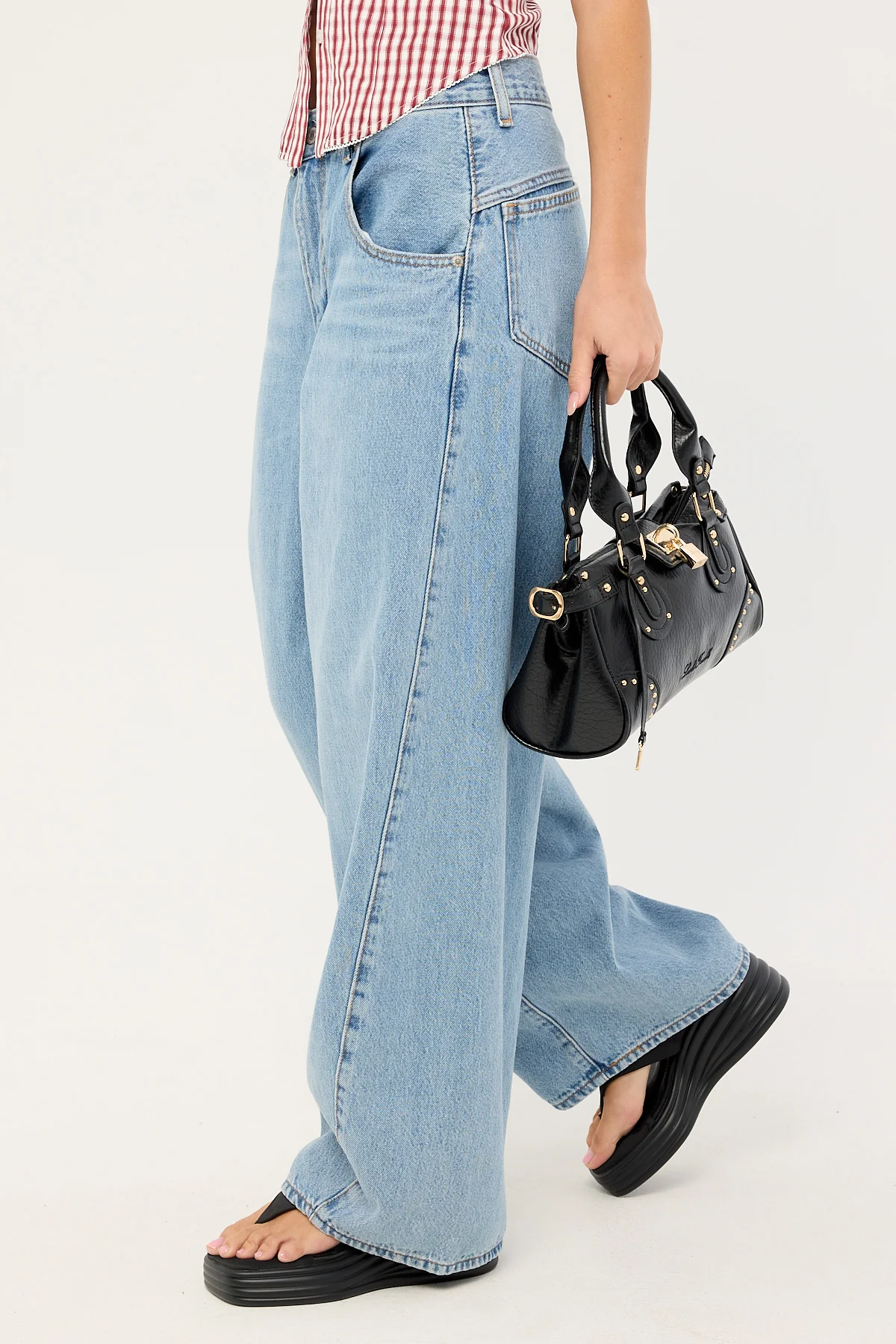 Levi's Super Baggy Barrel Jean Mid Blue Denim - Image 3