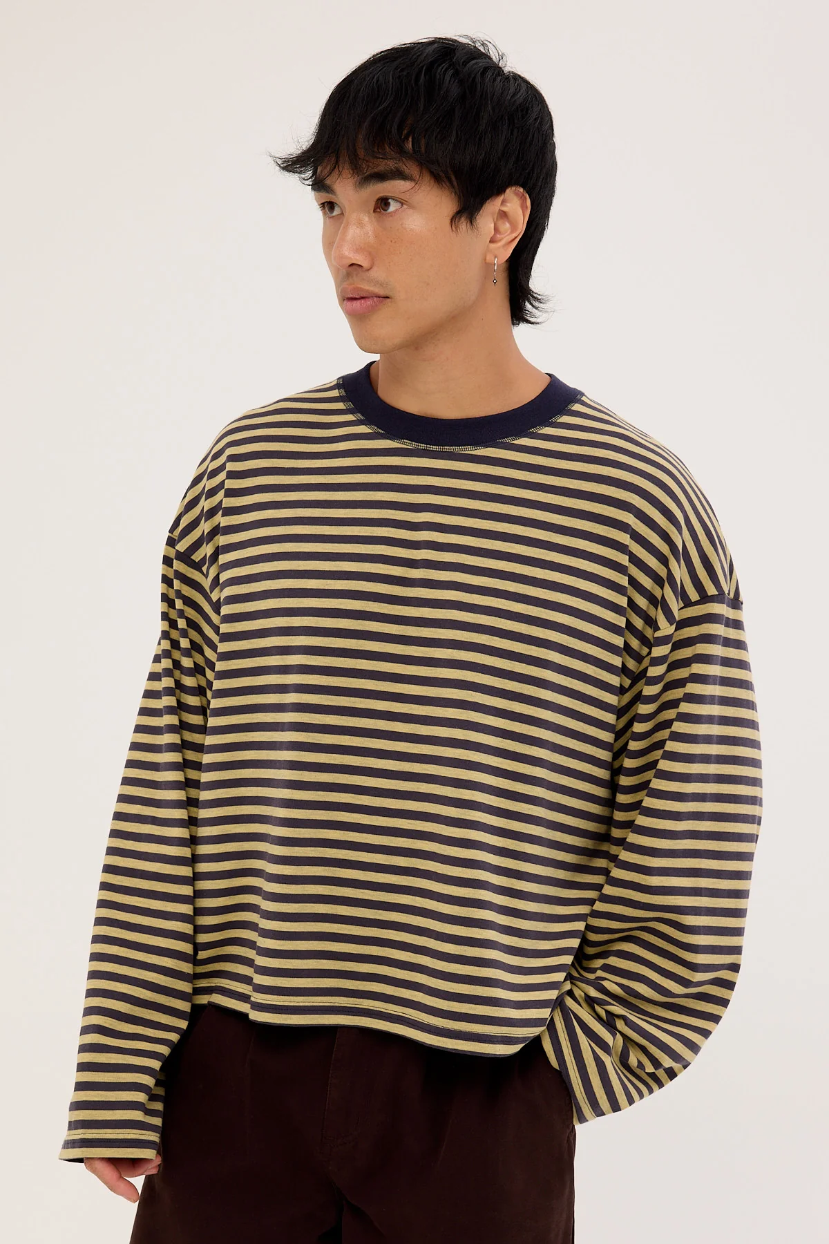 Lioness Bloom Long Sleeve Beige Stripe - Image 11