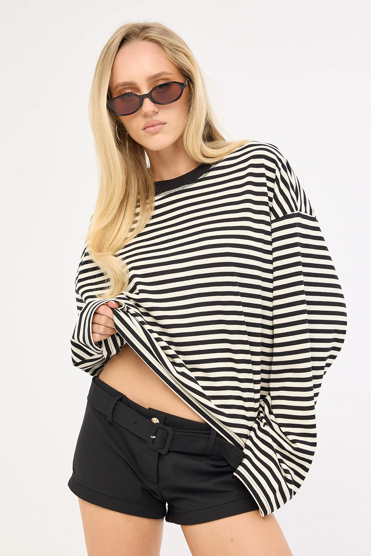 Lioness Bloom Long Sleeve Onyx Stripe - Image 2