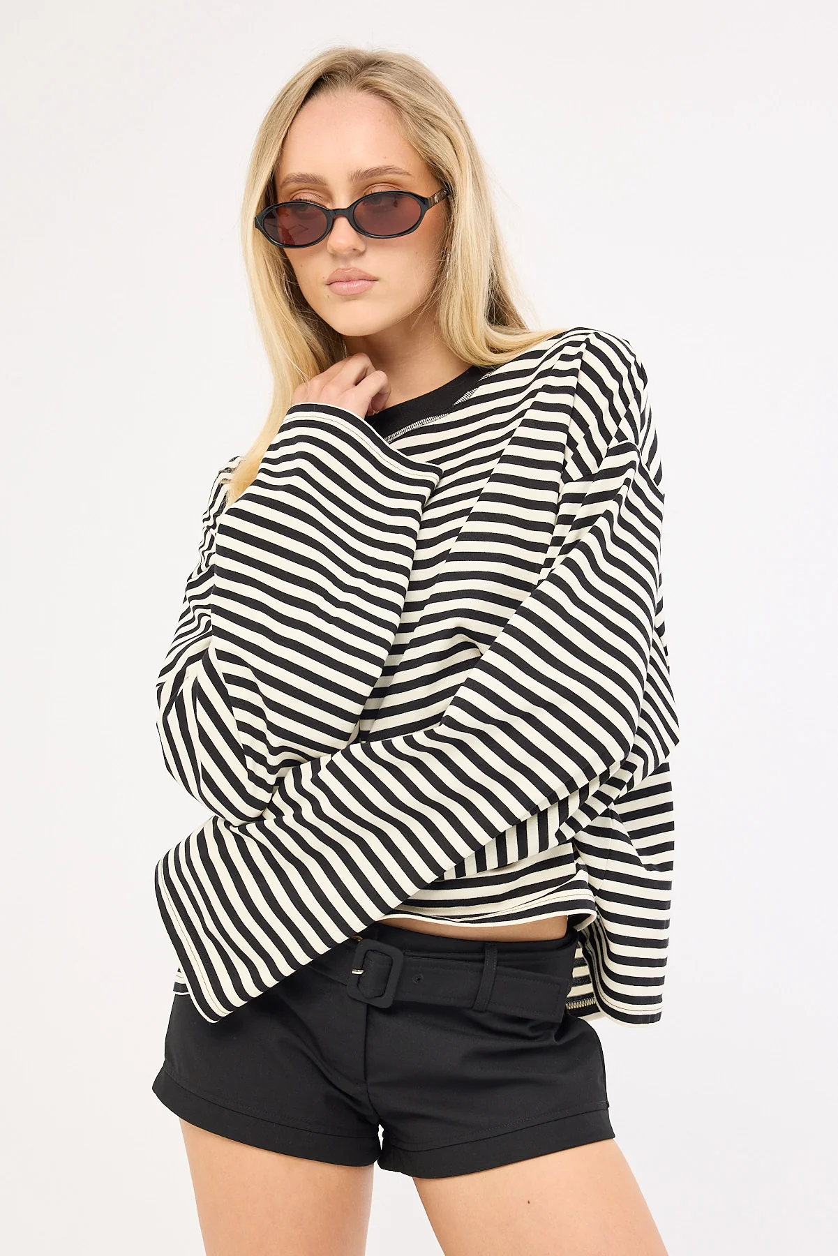 Lioness Bloom Long Sleeve Onyx Stripe - Image 4