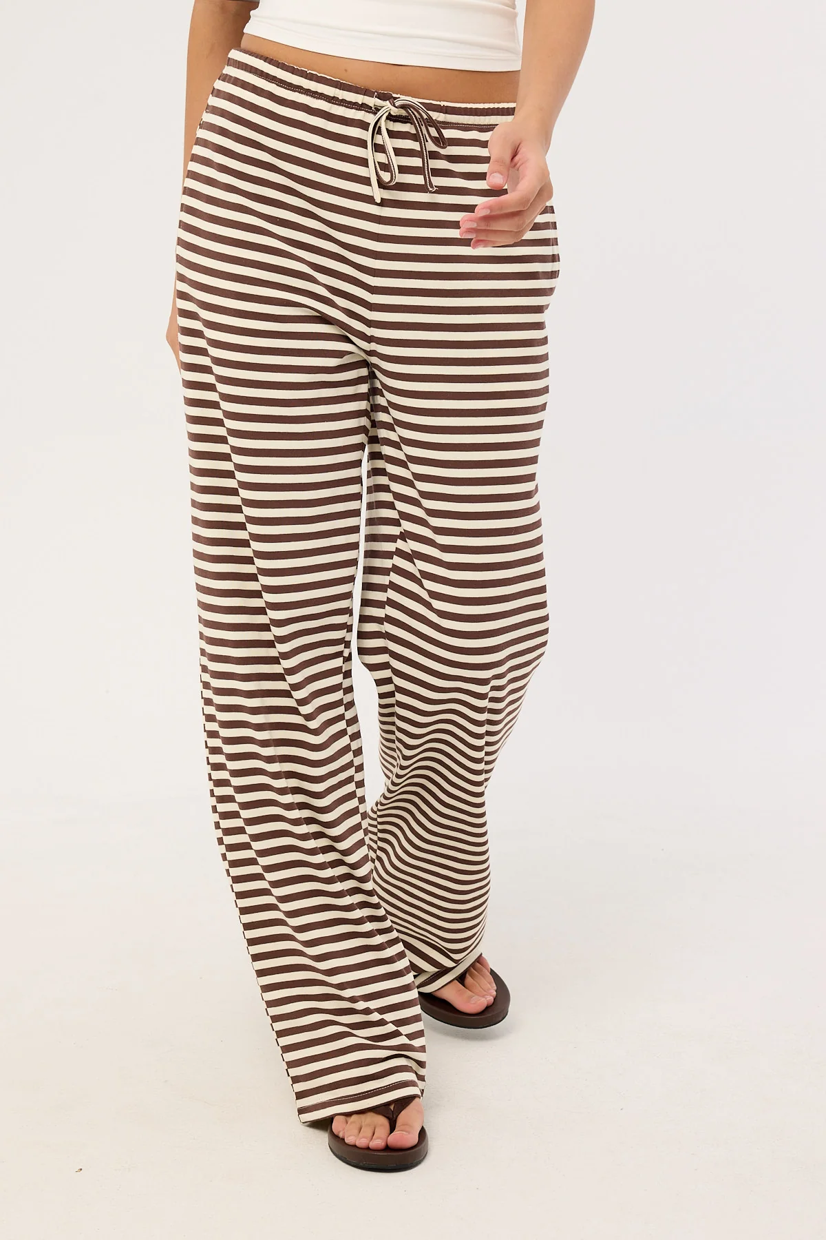 Lioness Bloom Pant Dark Chocolate Stripe - Image 2