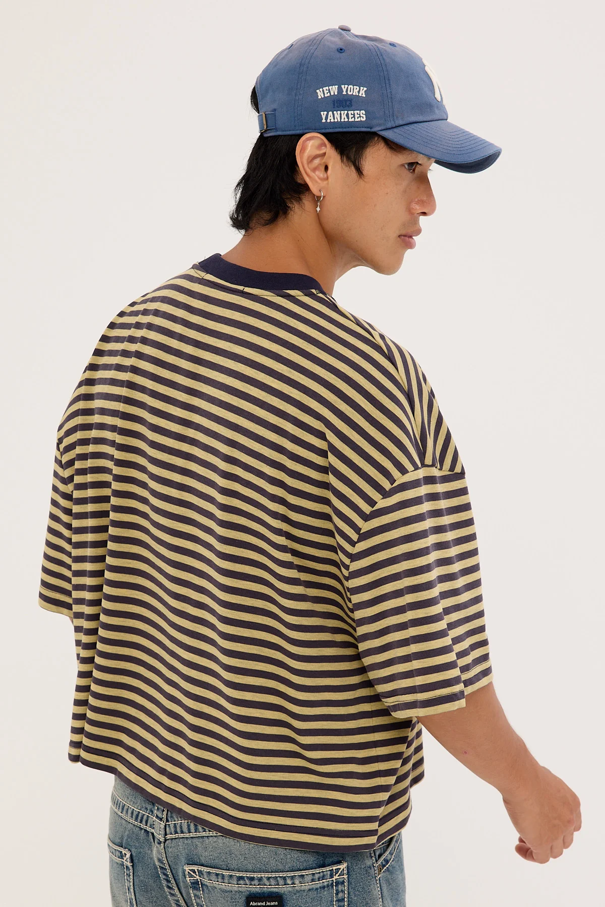 Lioness Bloom Short Sleeve Beige Stripe - Image 11