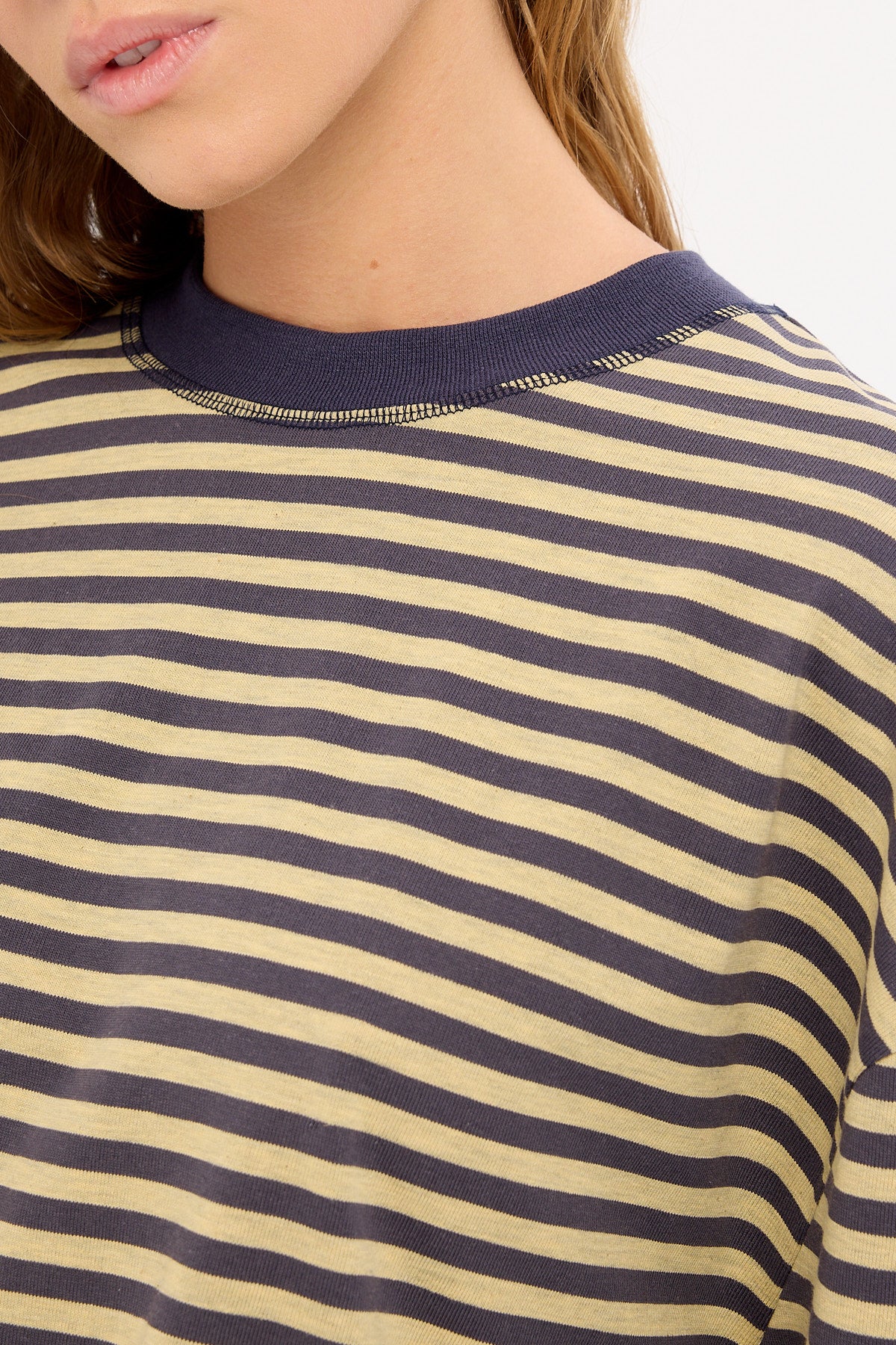 Lioness Bloom Short Sleeve Beige Stripe - Image 6