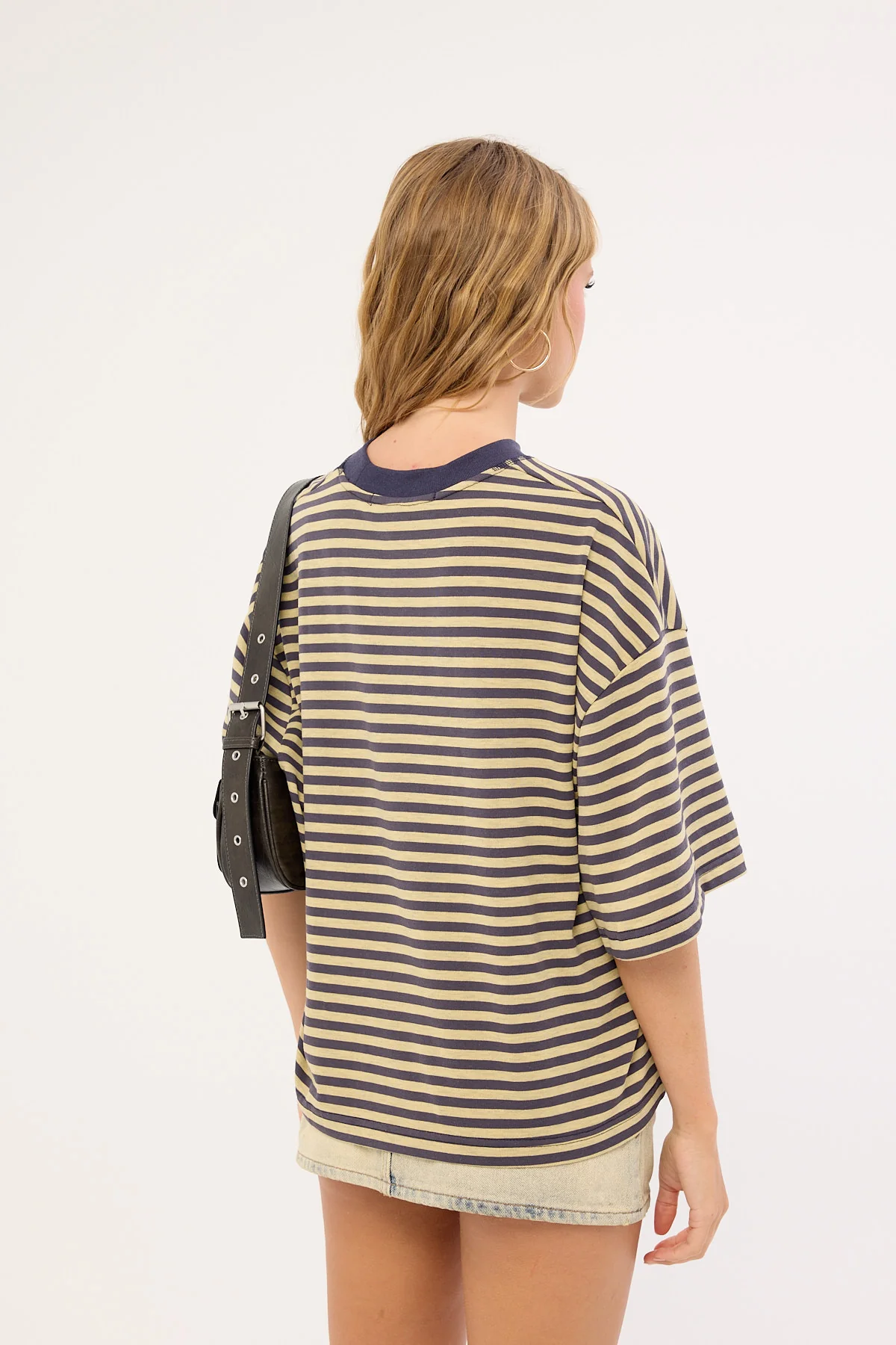 Lioness Bloom Short Sleeve Beige Stripe - Image 8