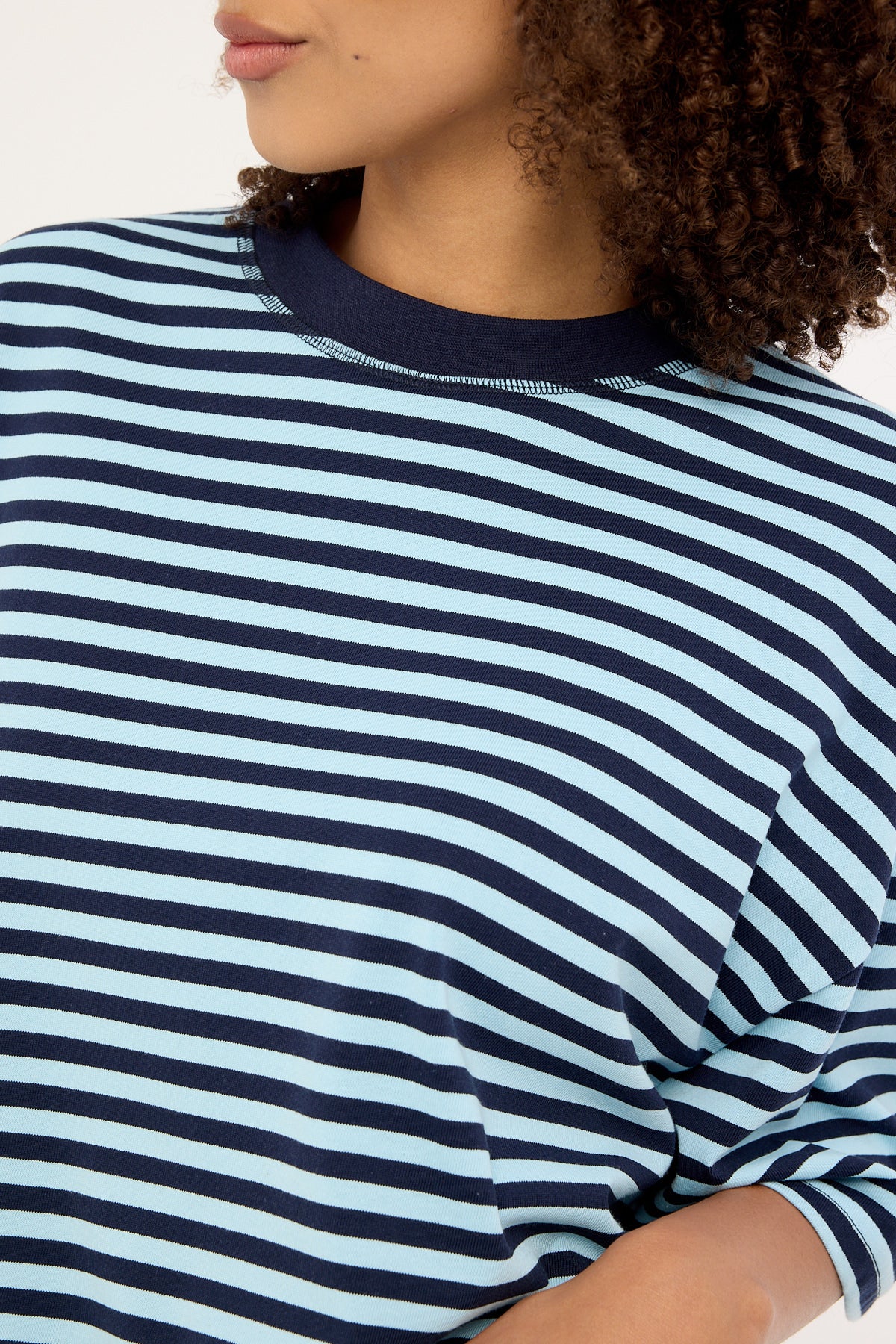 Lioness Bloom Short Sleeve Navy Sea Stripe - Image 11