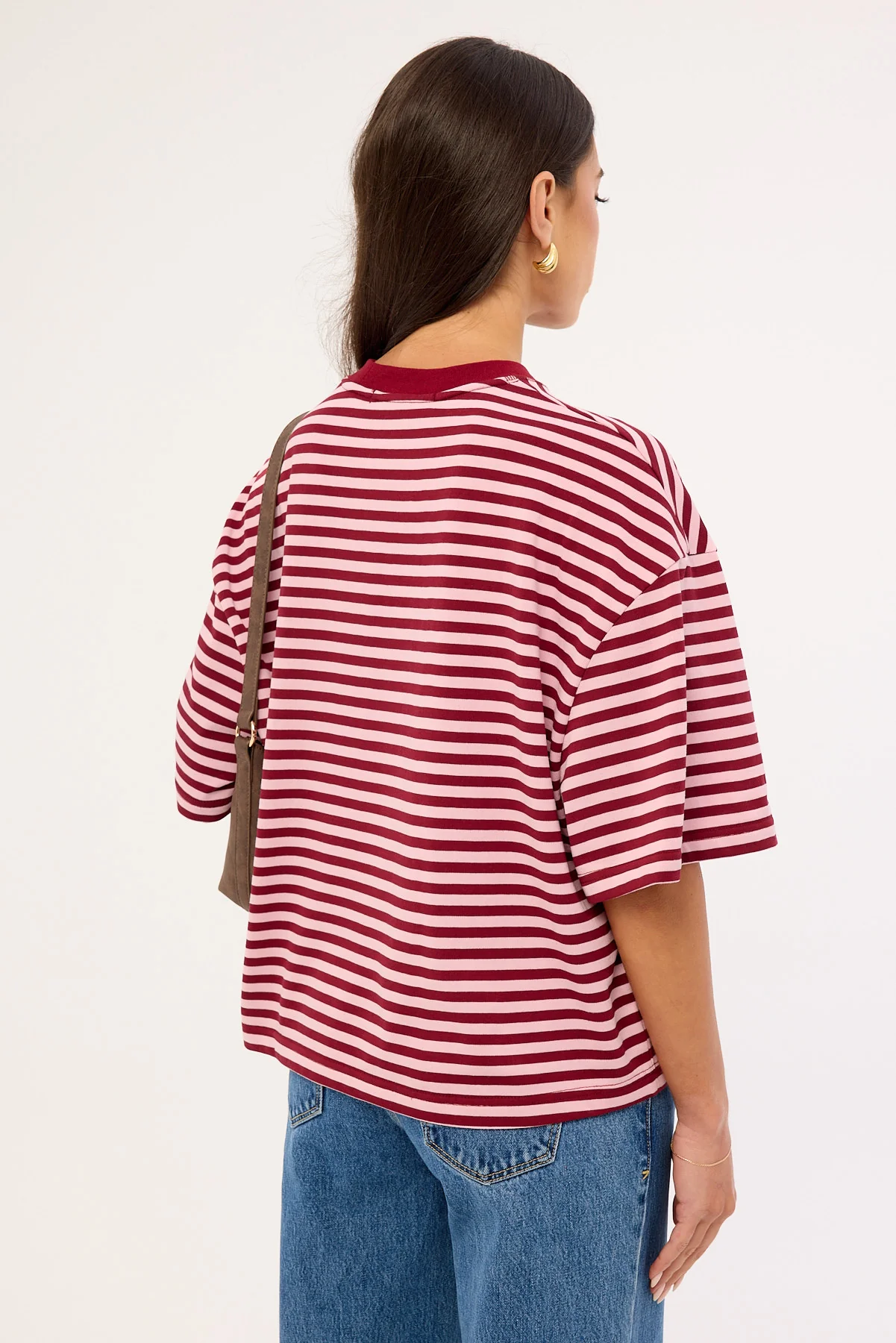 Lioness Bloom Short Sleeve Raspberry Blush Stripe - Image 10