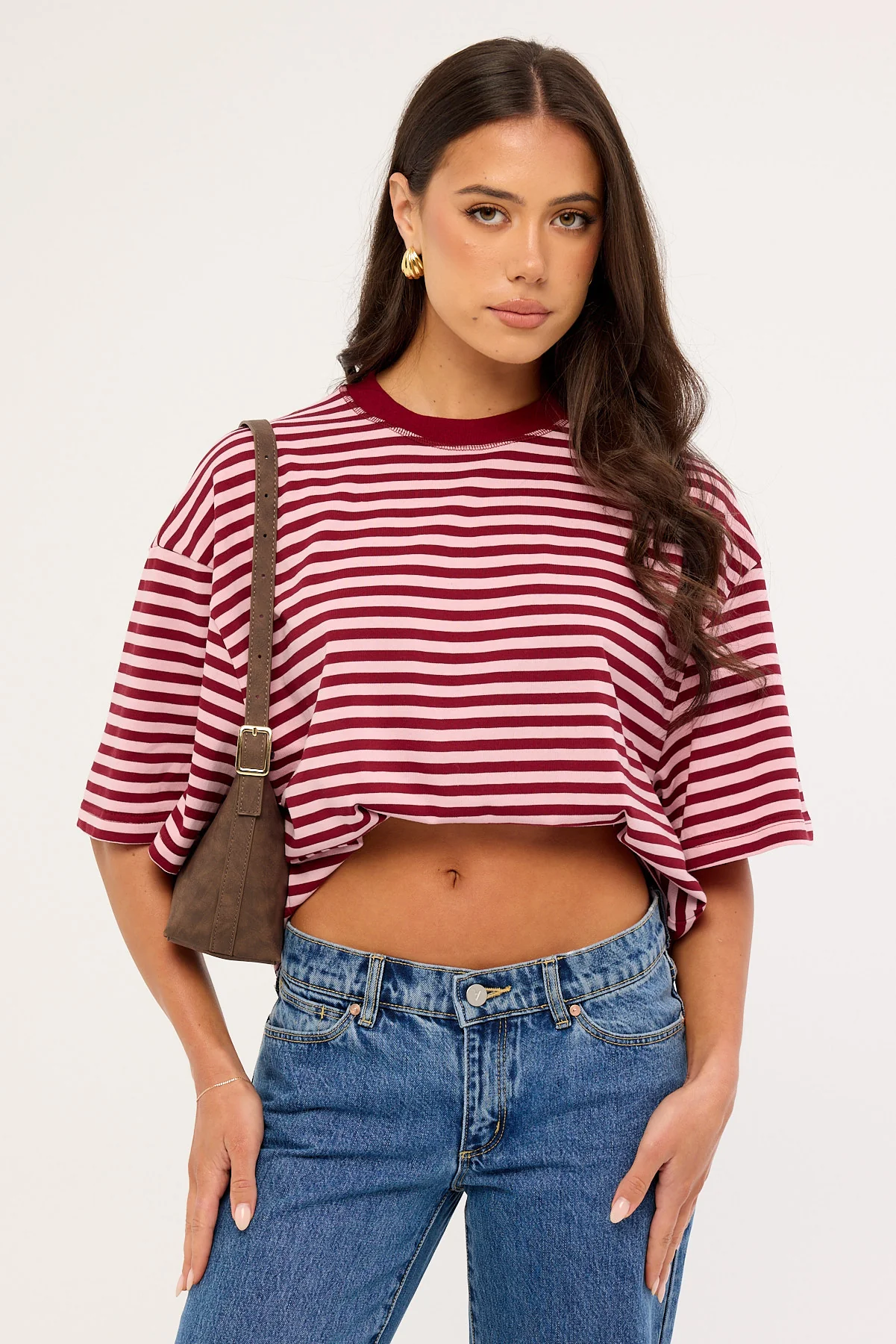 Lioness Bloom Short Sleeve Raspberry Blush Stripe - Image 2