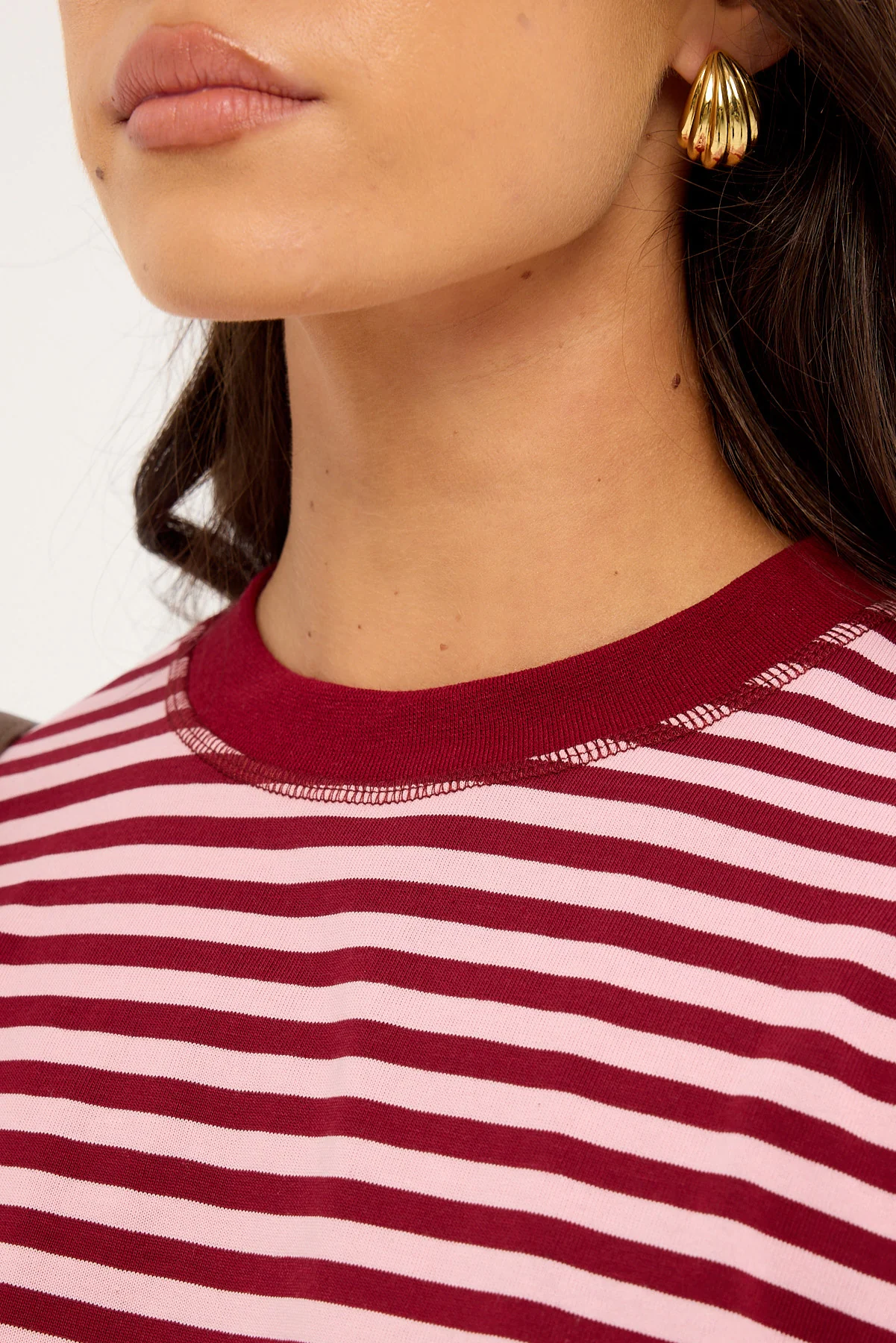 Lioness Bloom Short Sleeve Raspberry Blush Stripe - Image 7