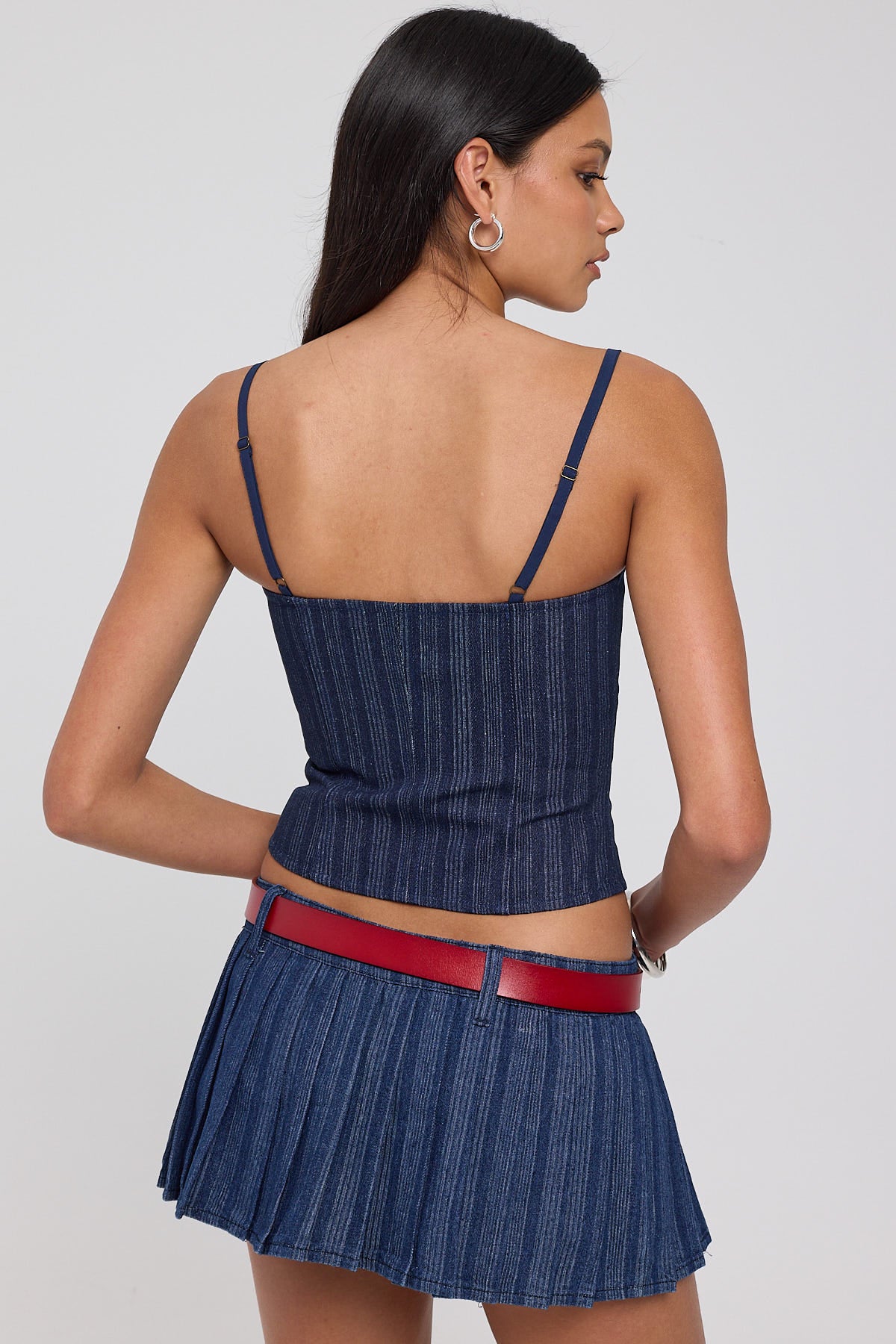 Lioness Charismatic Rider Mini Skort Dark Denim - Image 4