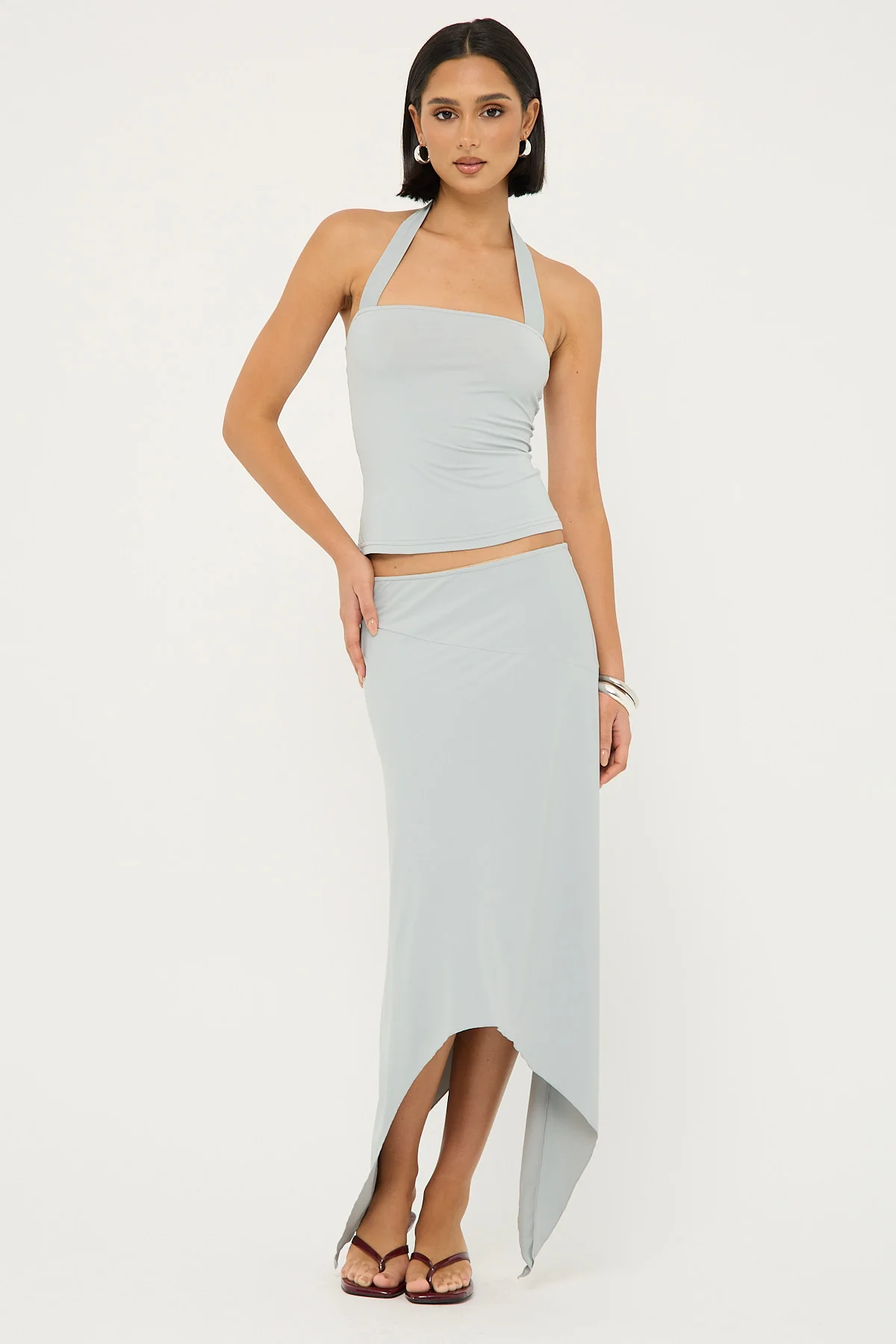 Lioness Cherie Midi Skirt Smoke - Image 2