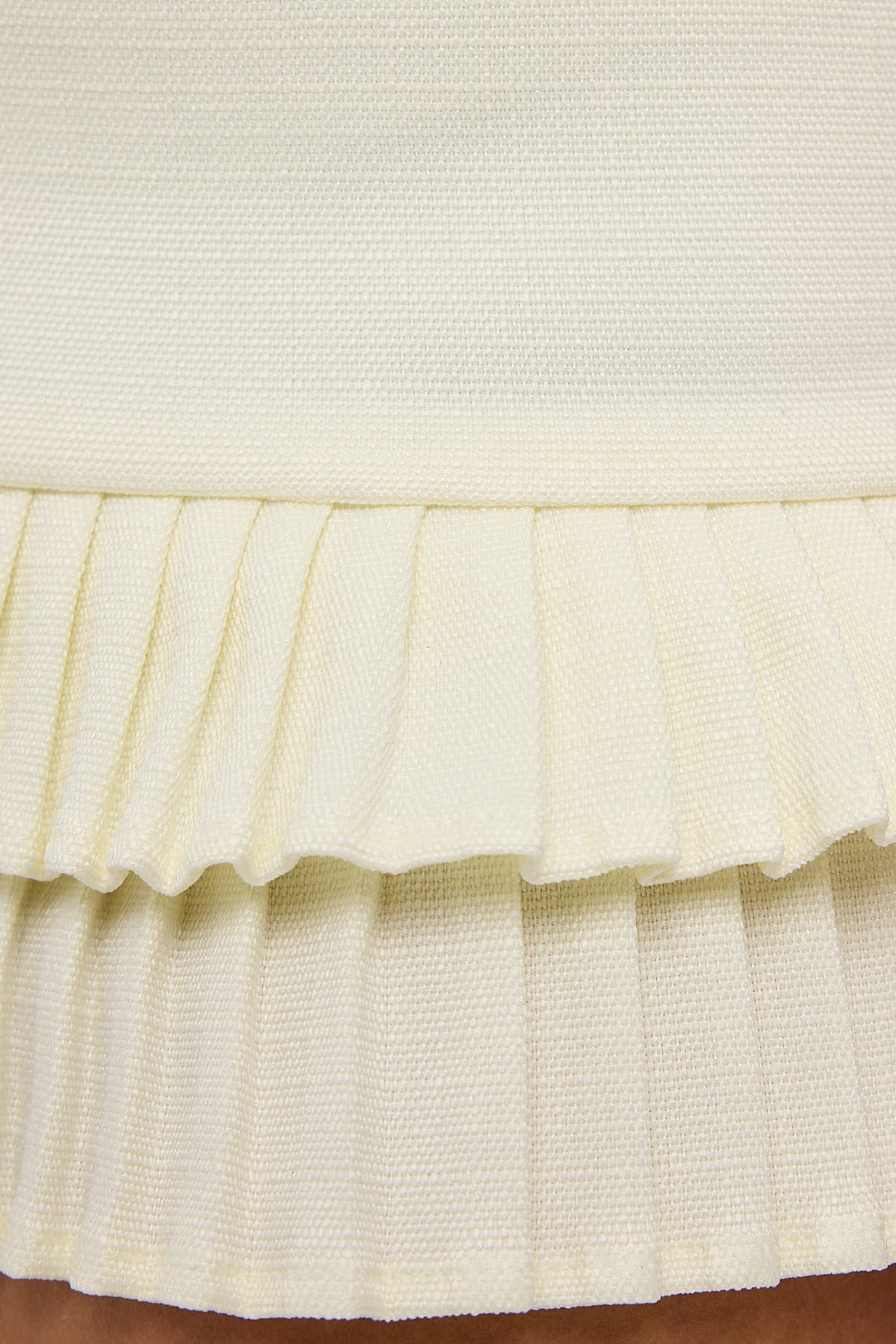 Lioness Double Ruffle Mini Skort Soft Lemon - Image 6