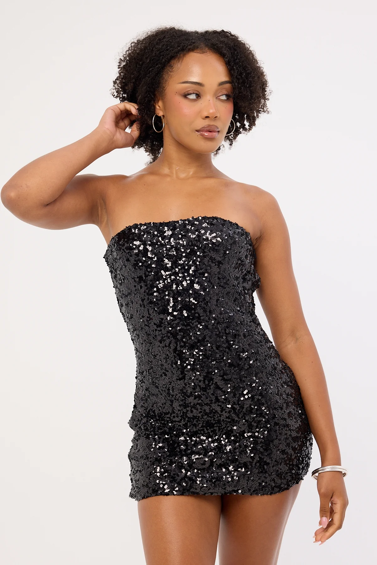 Lioness Eastside Mini Dress Noir - Image 3
