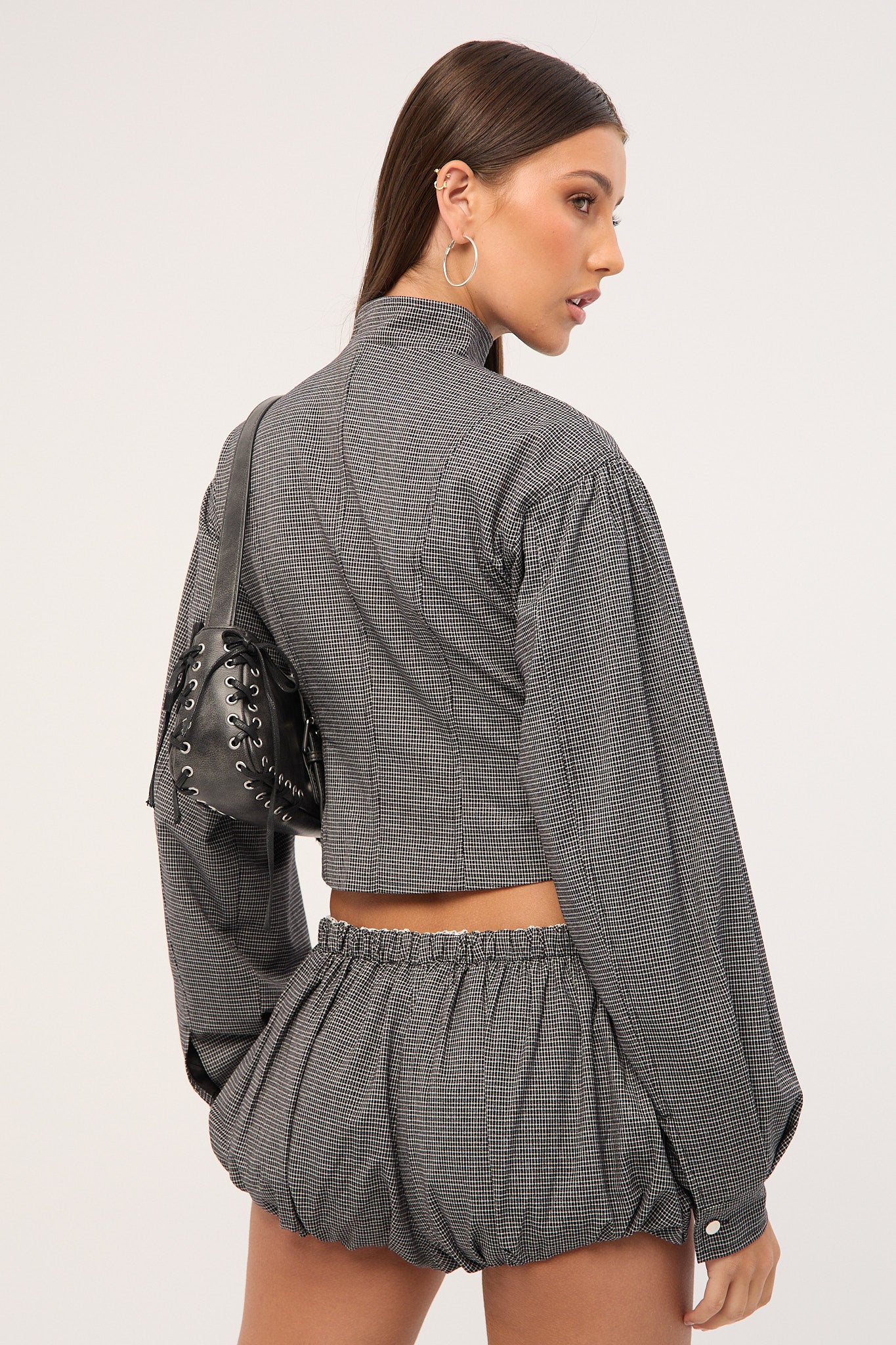 Lioness Eclipse Mini Short Onyx Plaid - Image 4