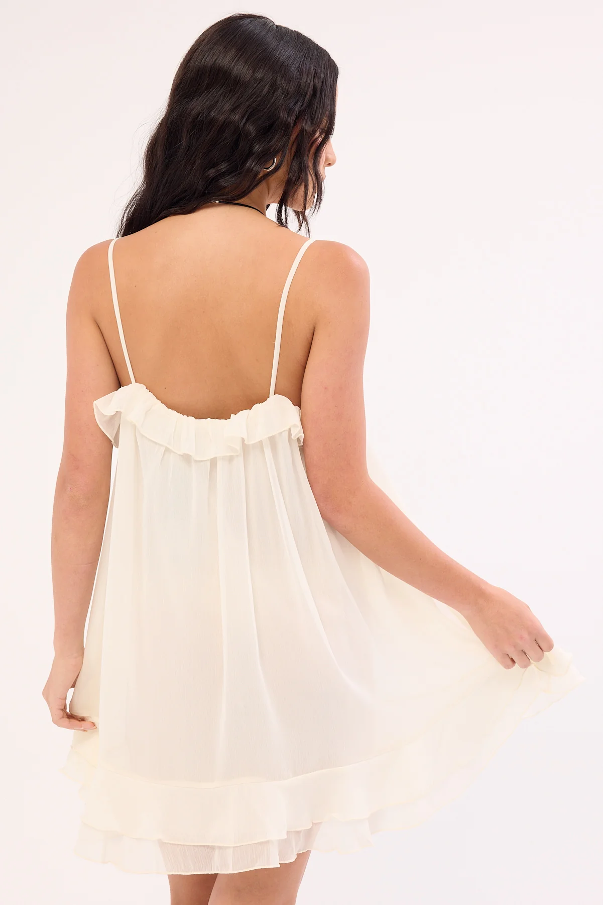 Lioness Ethereal Mini Dress Pearl - Image 4