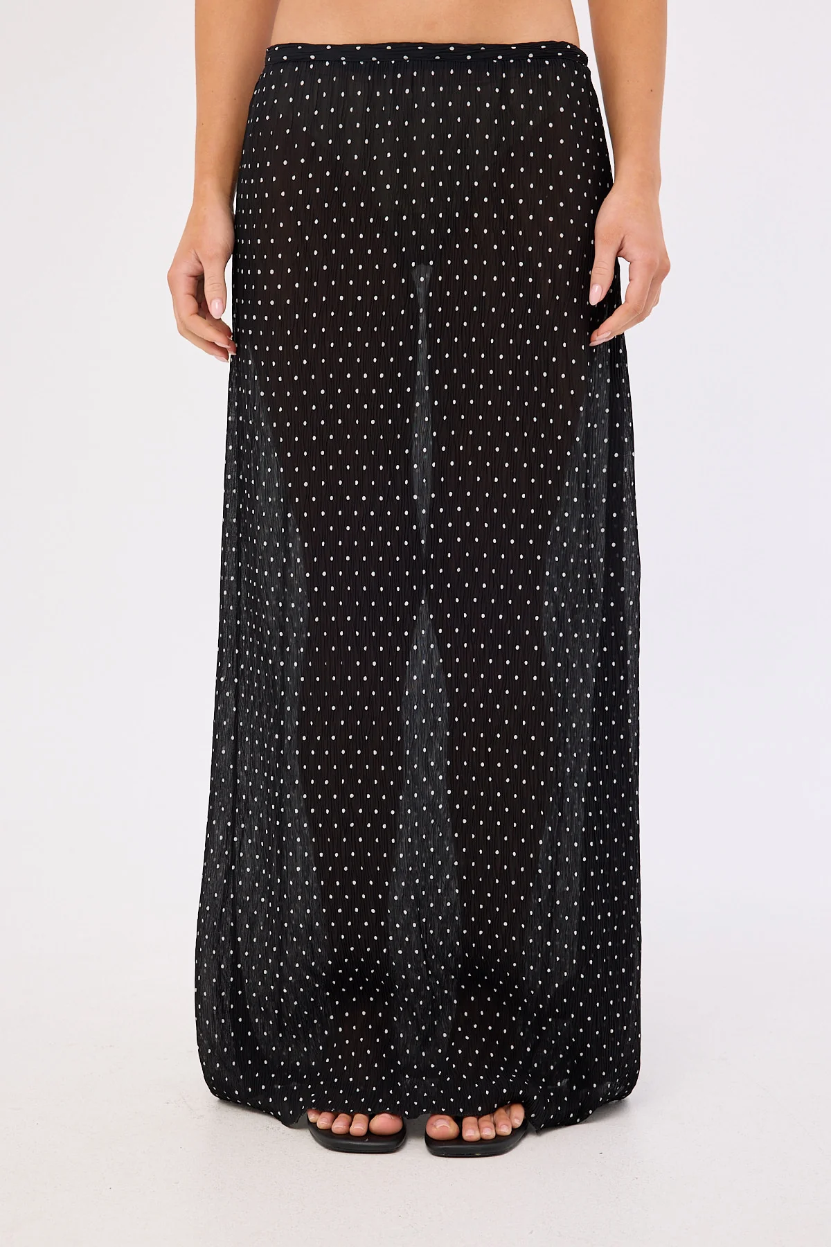 Lioness Ford Maxi Skirt Onyx Polka - Image 6