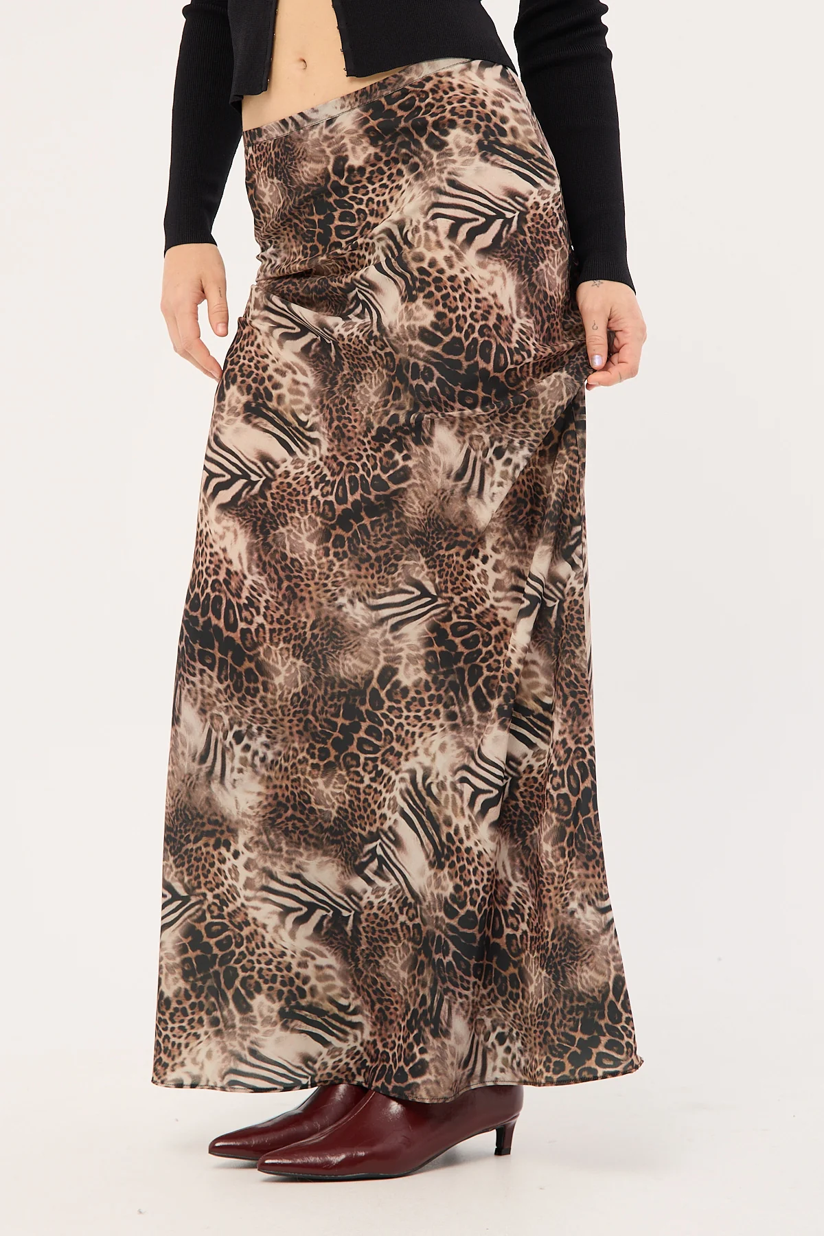Lioness Hudson Maxi Skirt Multi Animal - Image 4