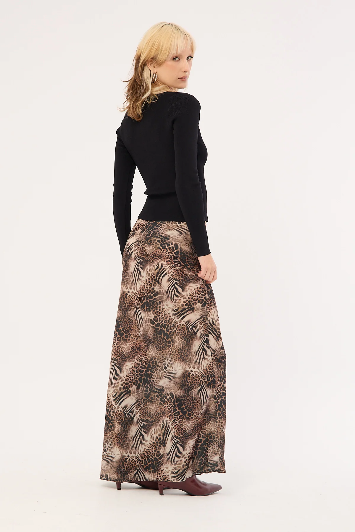 Lioness Hudson Maxi Skirt Multi Animal - Image 5