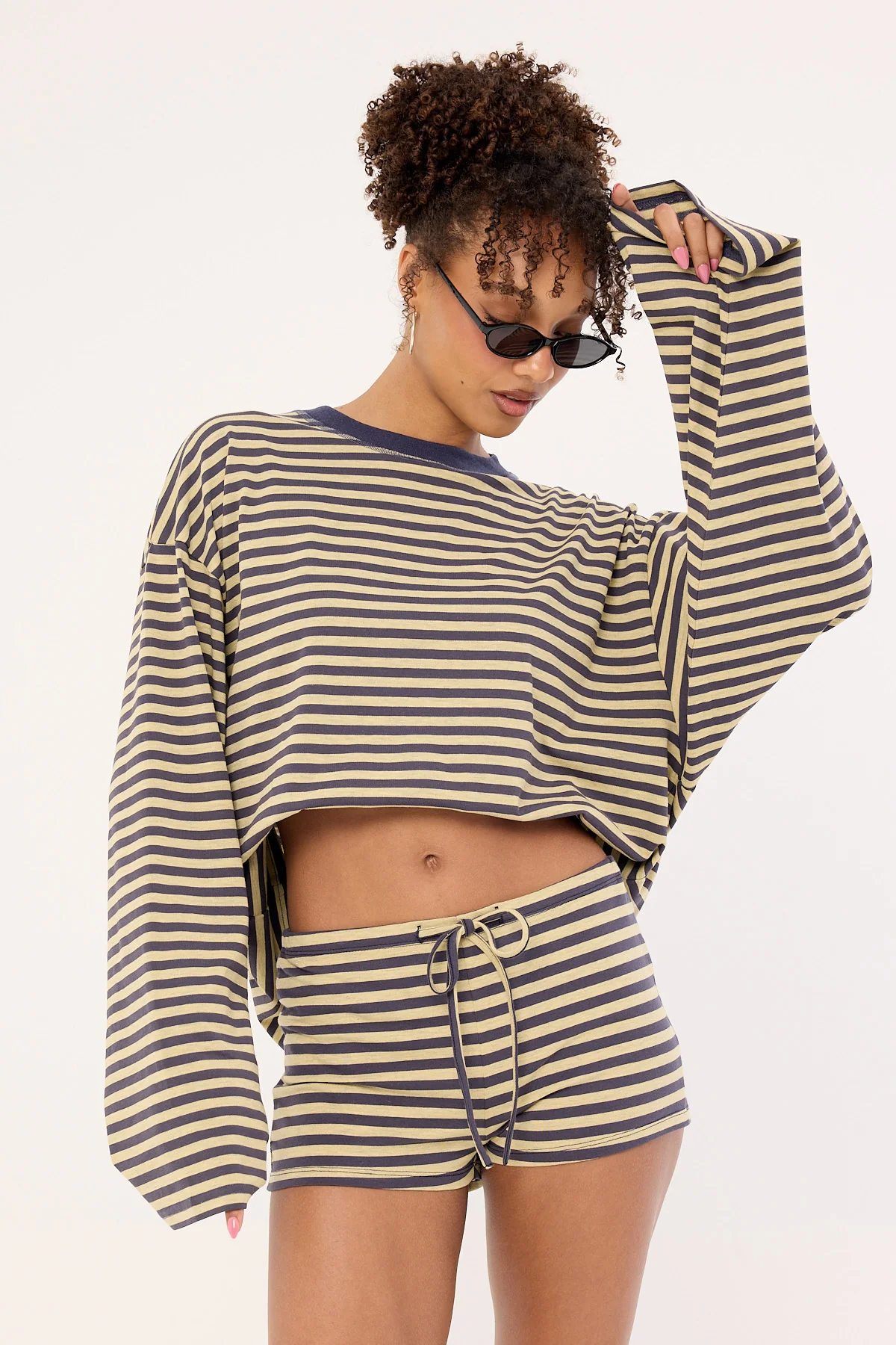 Lioness Kourt Bloomer Beige Stripe - Image 2