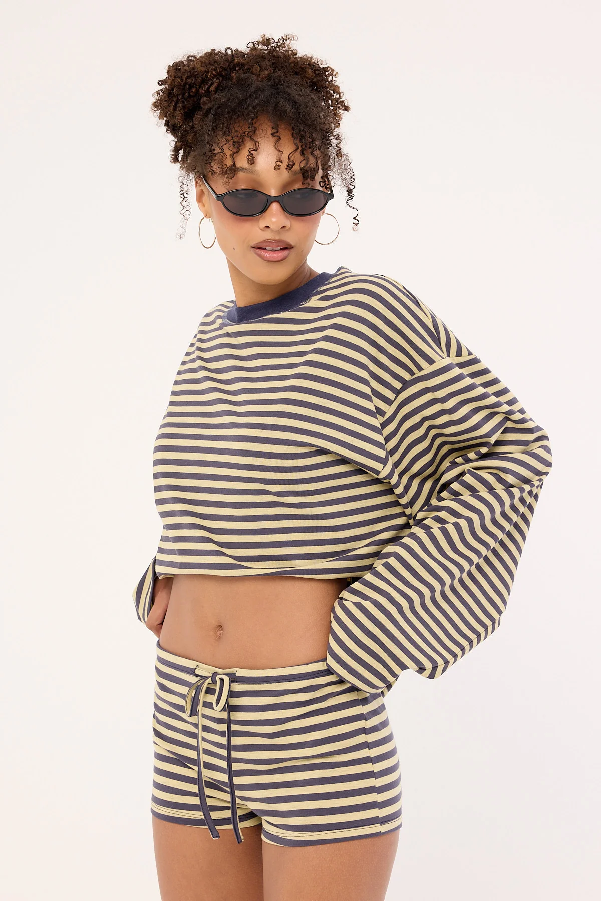 Lioness Kourt Bloomer Beige Stripe - Image 3