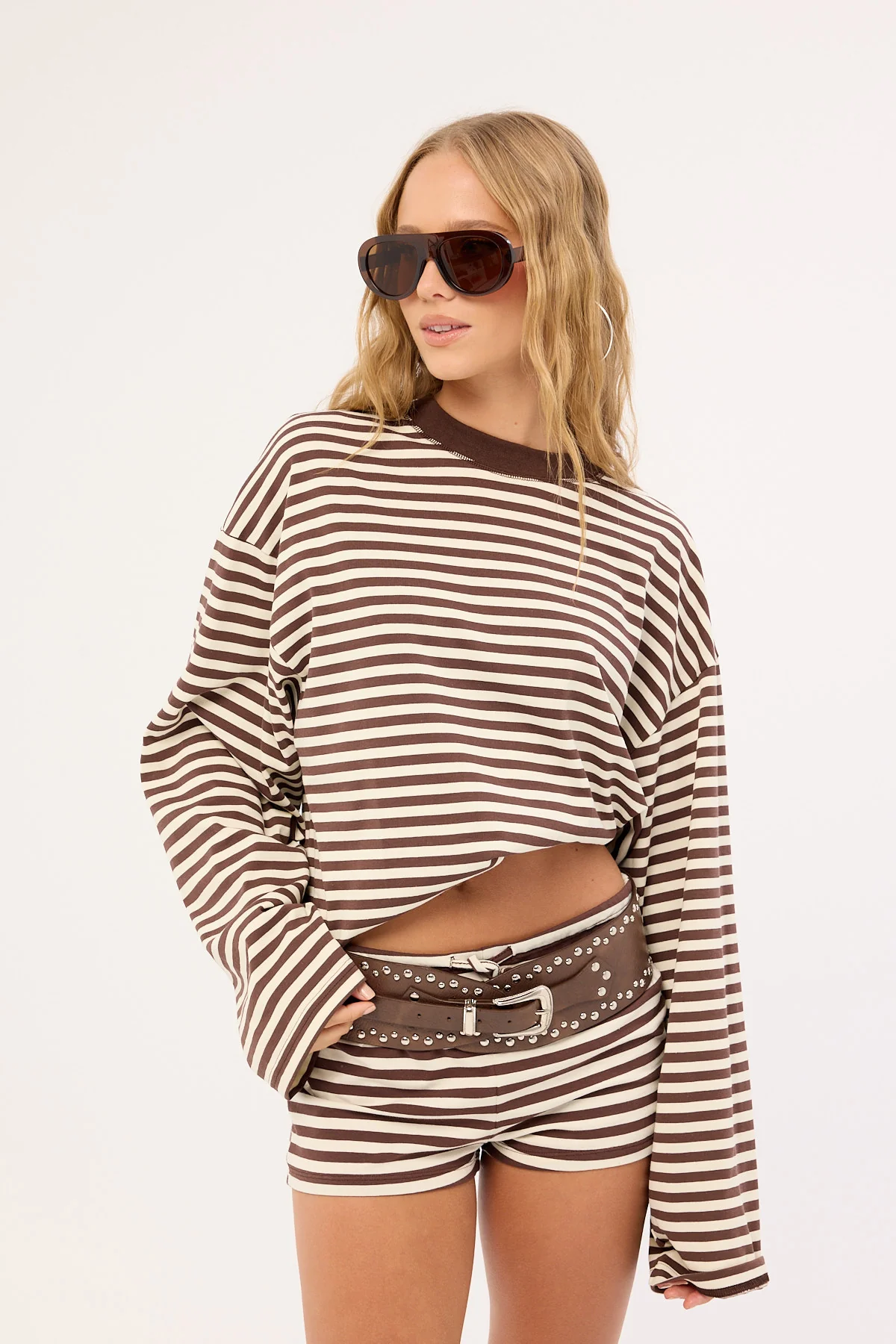 Lioness Kourt Bloomers Dark Chocolate Stripe - Image 2