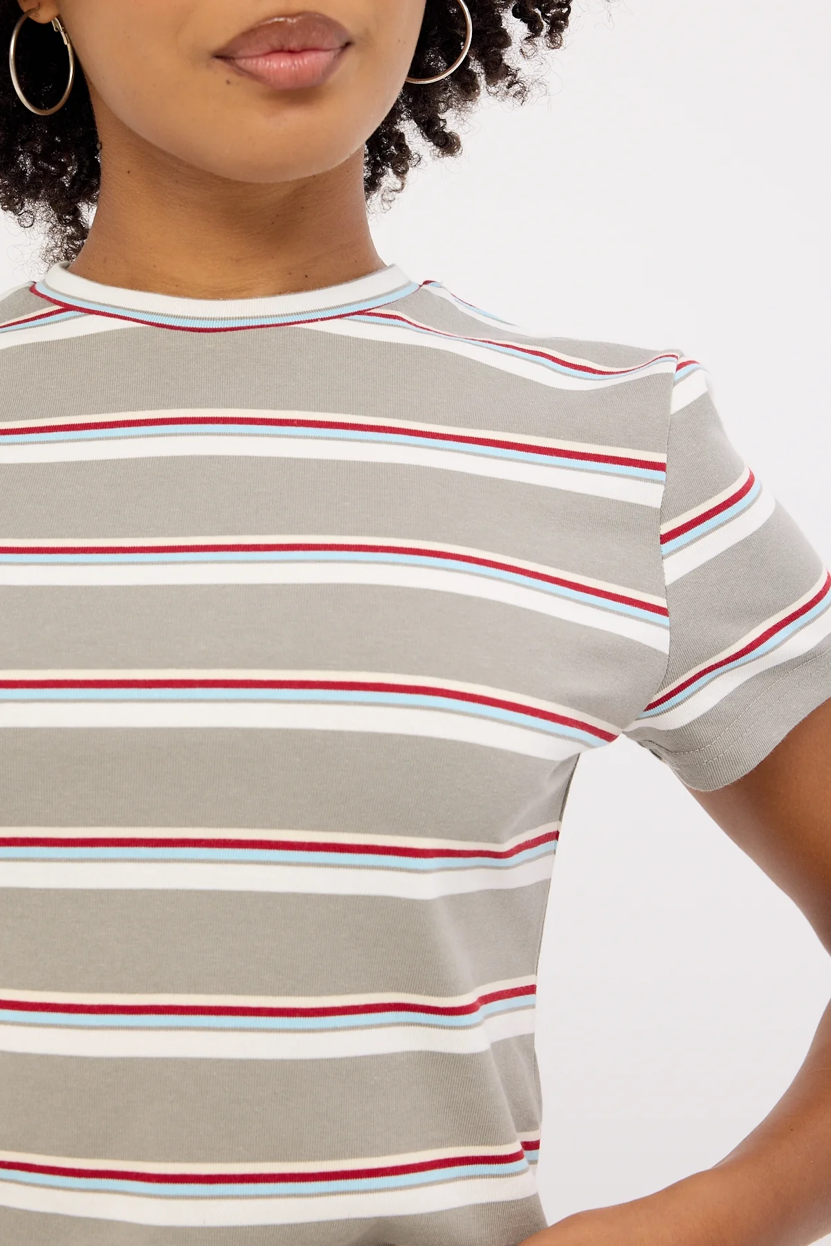 Lioness Loft Stripe Tee Ash - Image 5