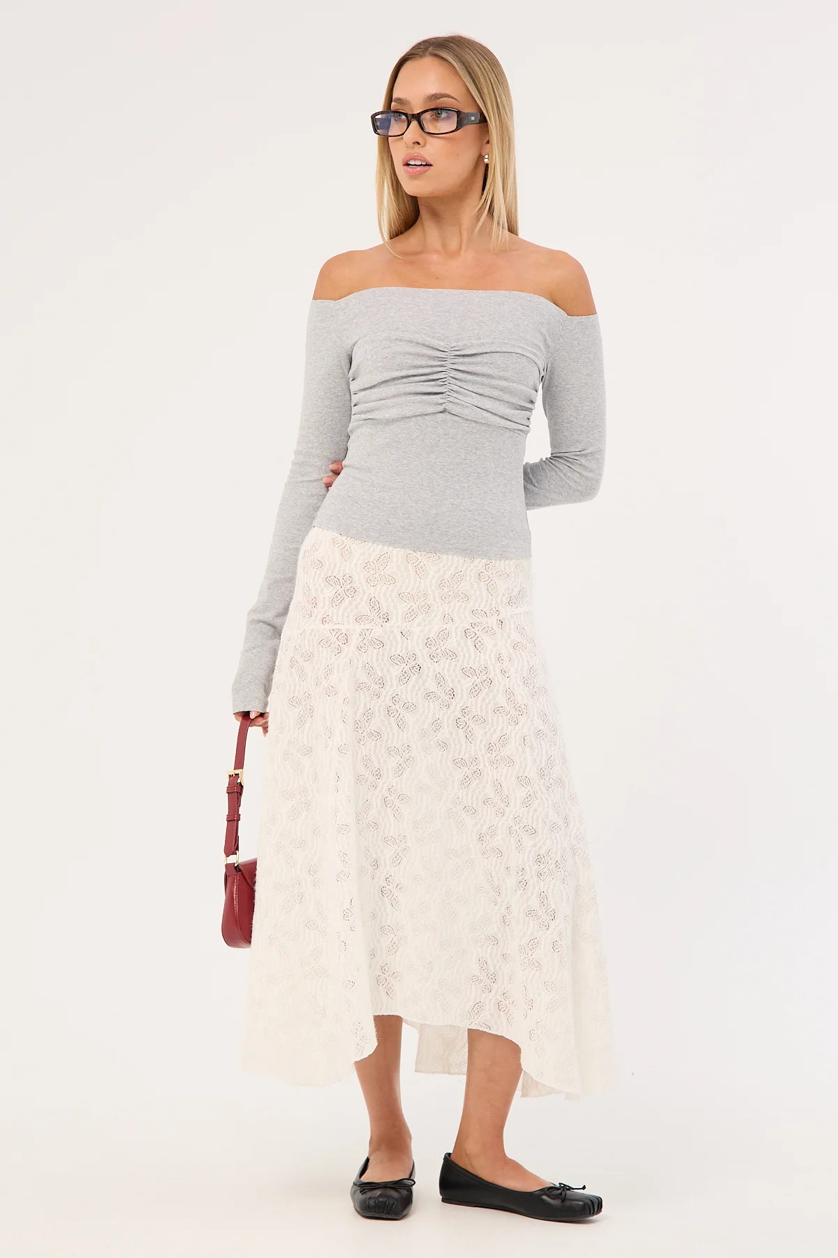 Lioness Lulu Off Shoulder Top Cloud - Image 2