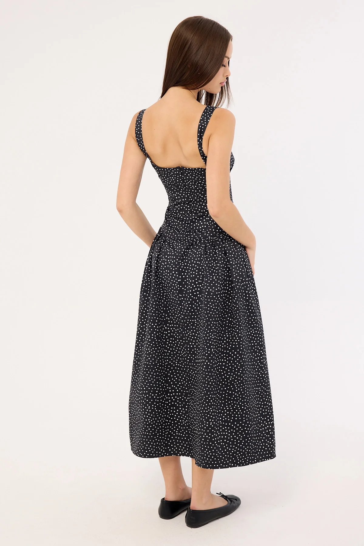Lioness Luna Rosa Maxi Dress Noir Polka - Image 6