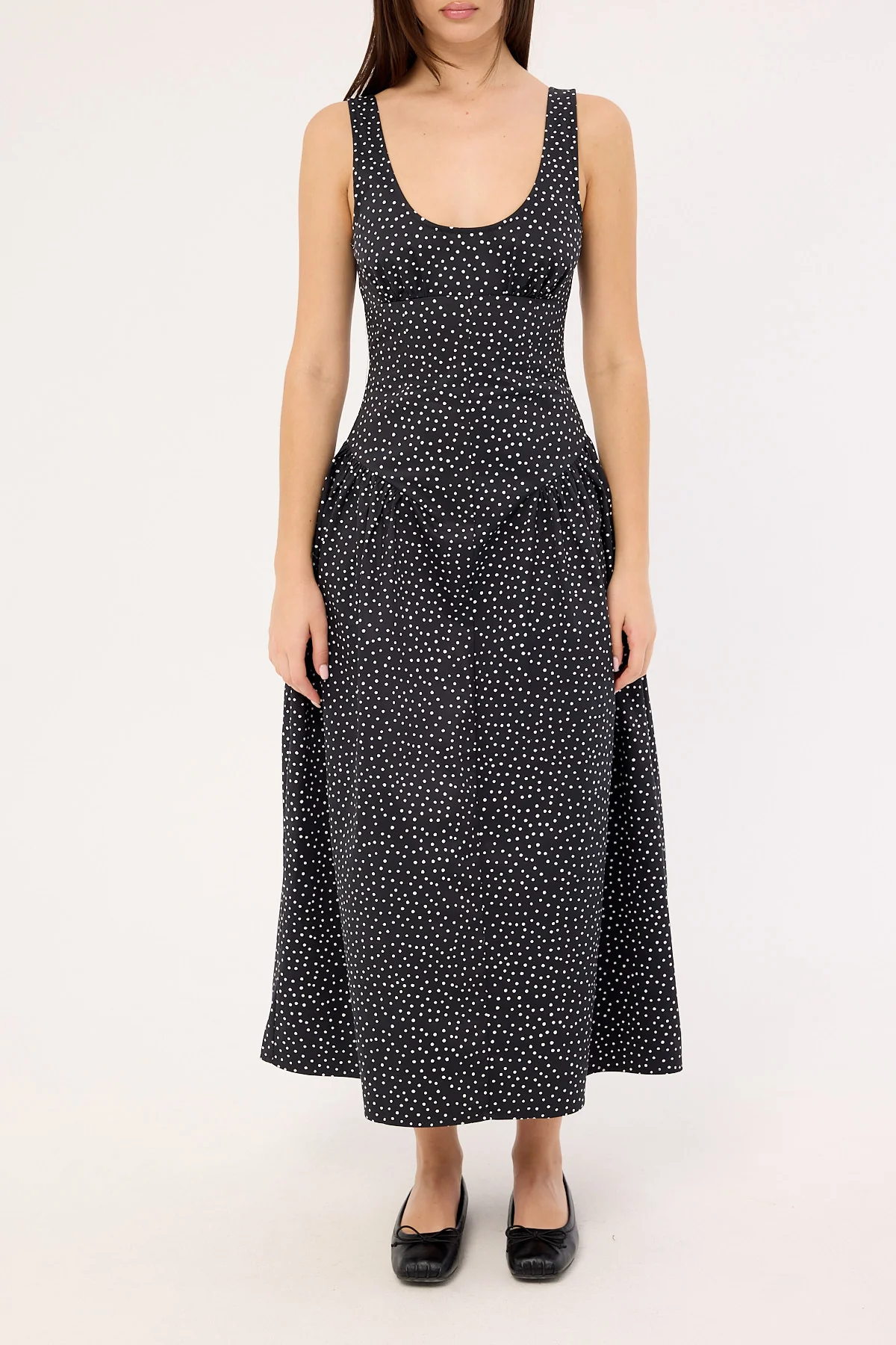 Lioness Luna Rosa Maxi Dress Noir Polka - Image 7