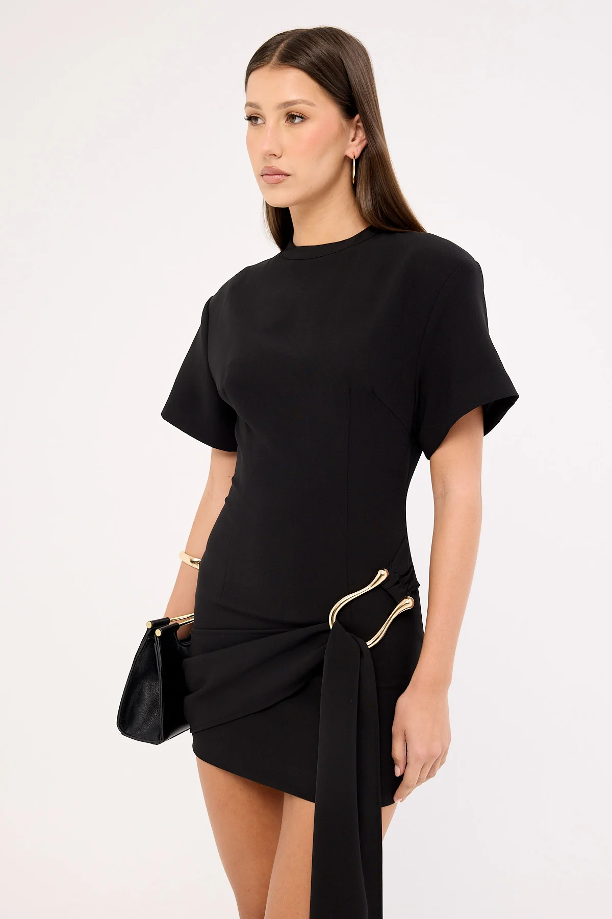 Lioness Martini Mini Dress Onyx - Image 2
