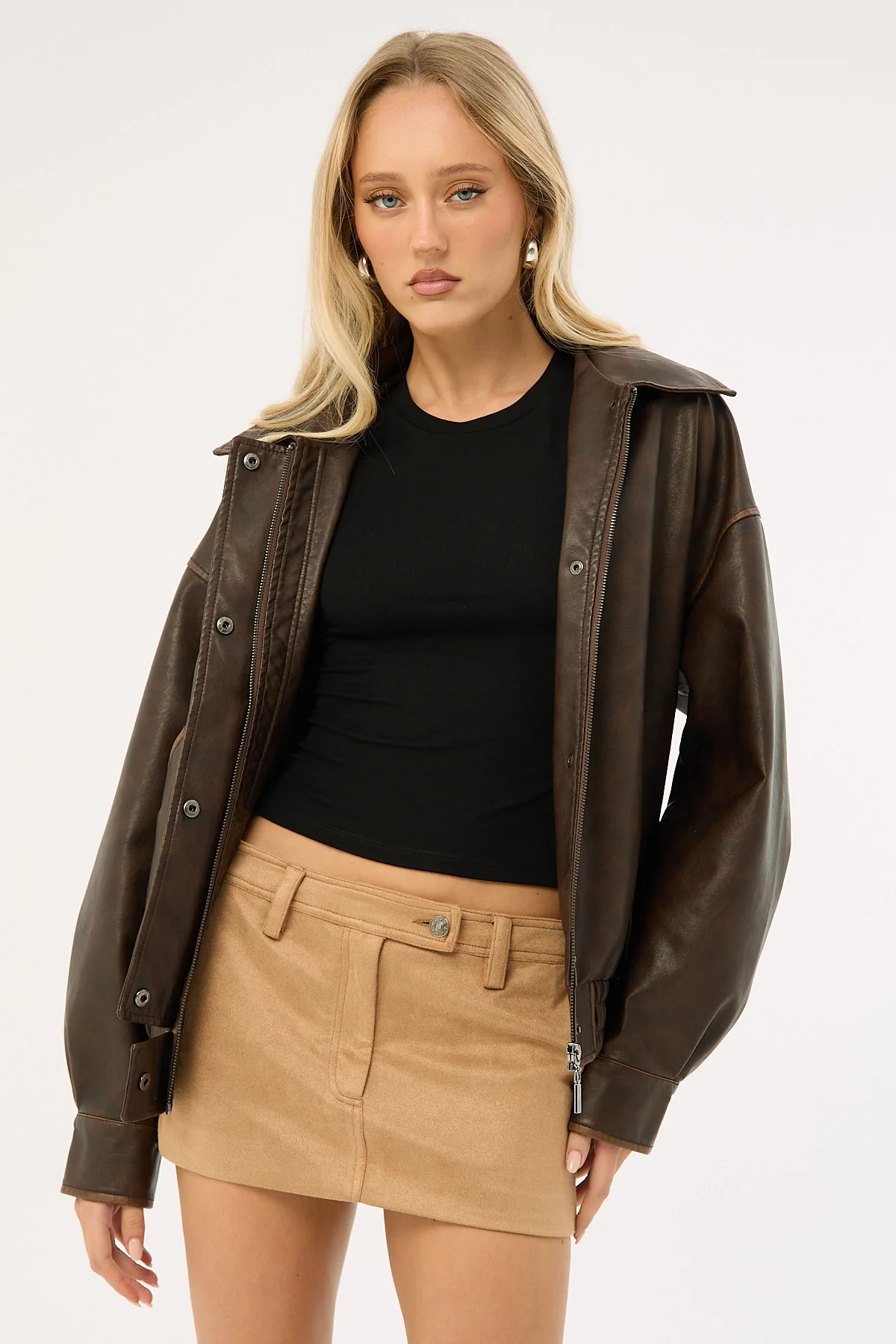 Lioness Mirage Mini Skirt Chocolate