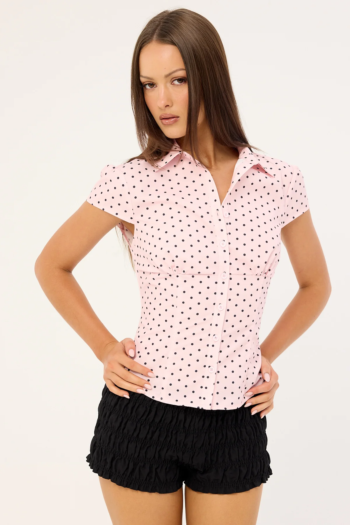 Lioness Mon Cheri Blouse Pink Polka - Image 5