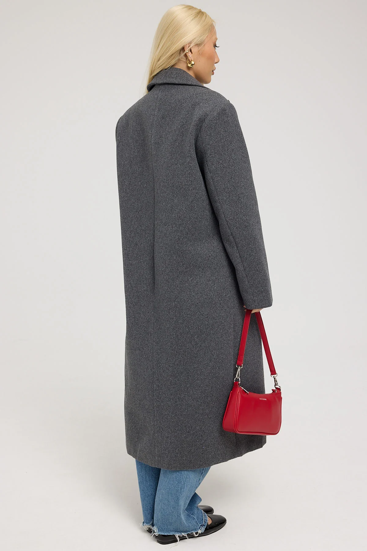 Lioness Olsen Coat Grey Marle - Image 4