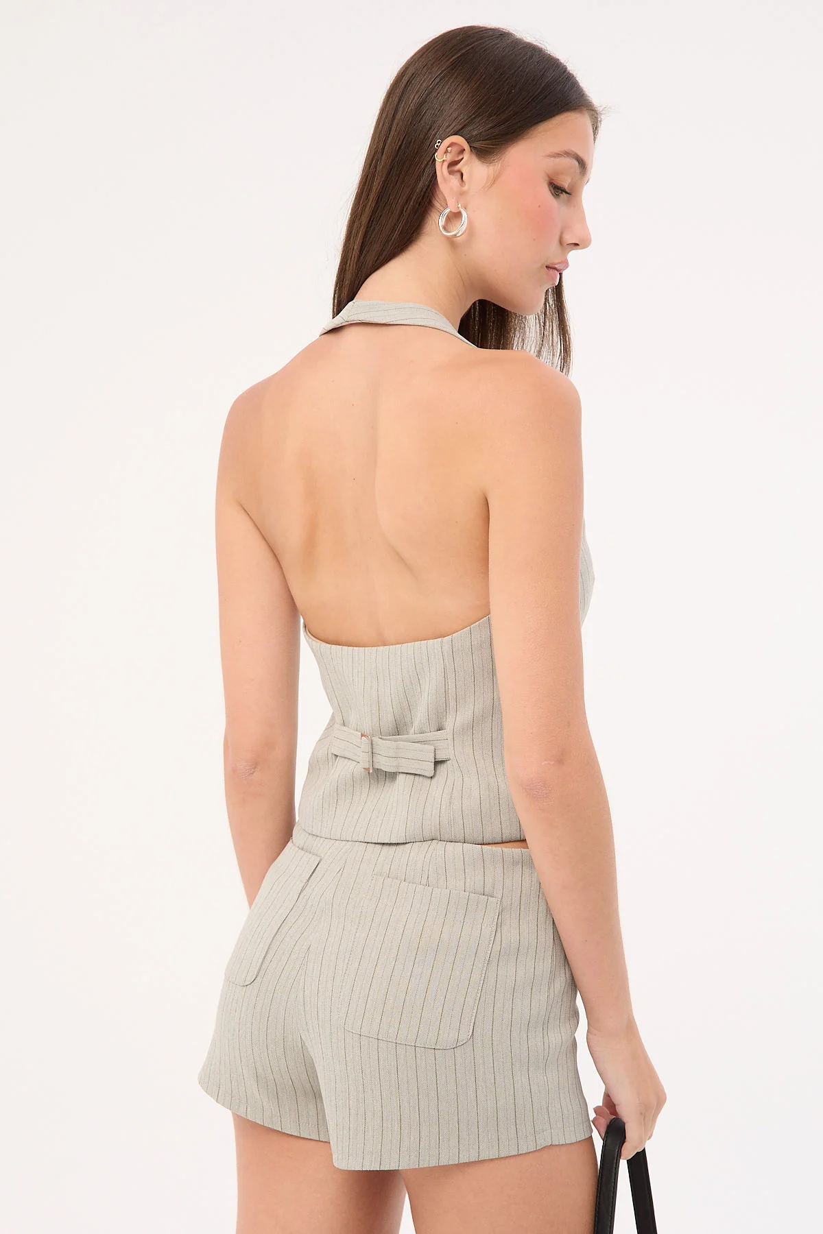 Lioness Renewal Halter Top Ash Stripe - Image 5