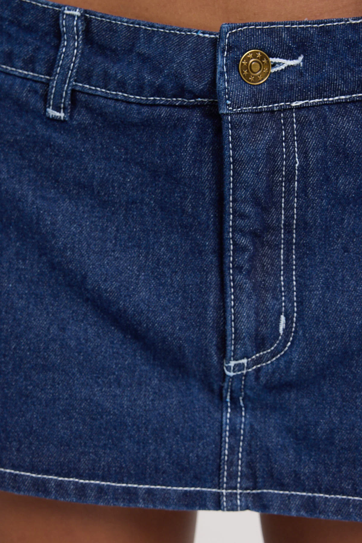 Lioness Rhode Mini Skort Blue Denim - Image 6