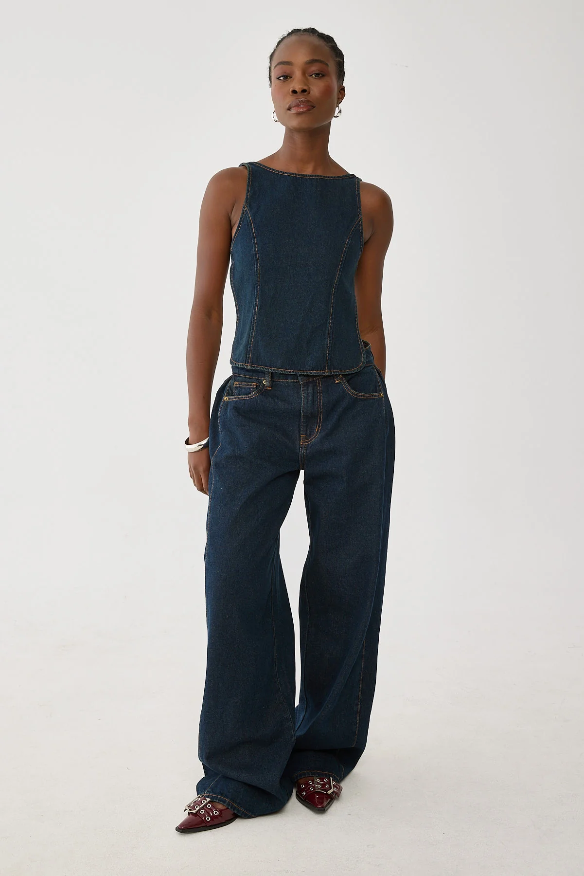 Lioness Rider Backless Top Indigo - Image 4