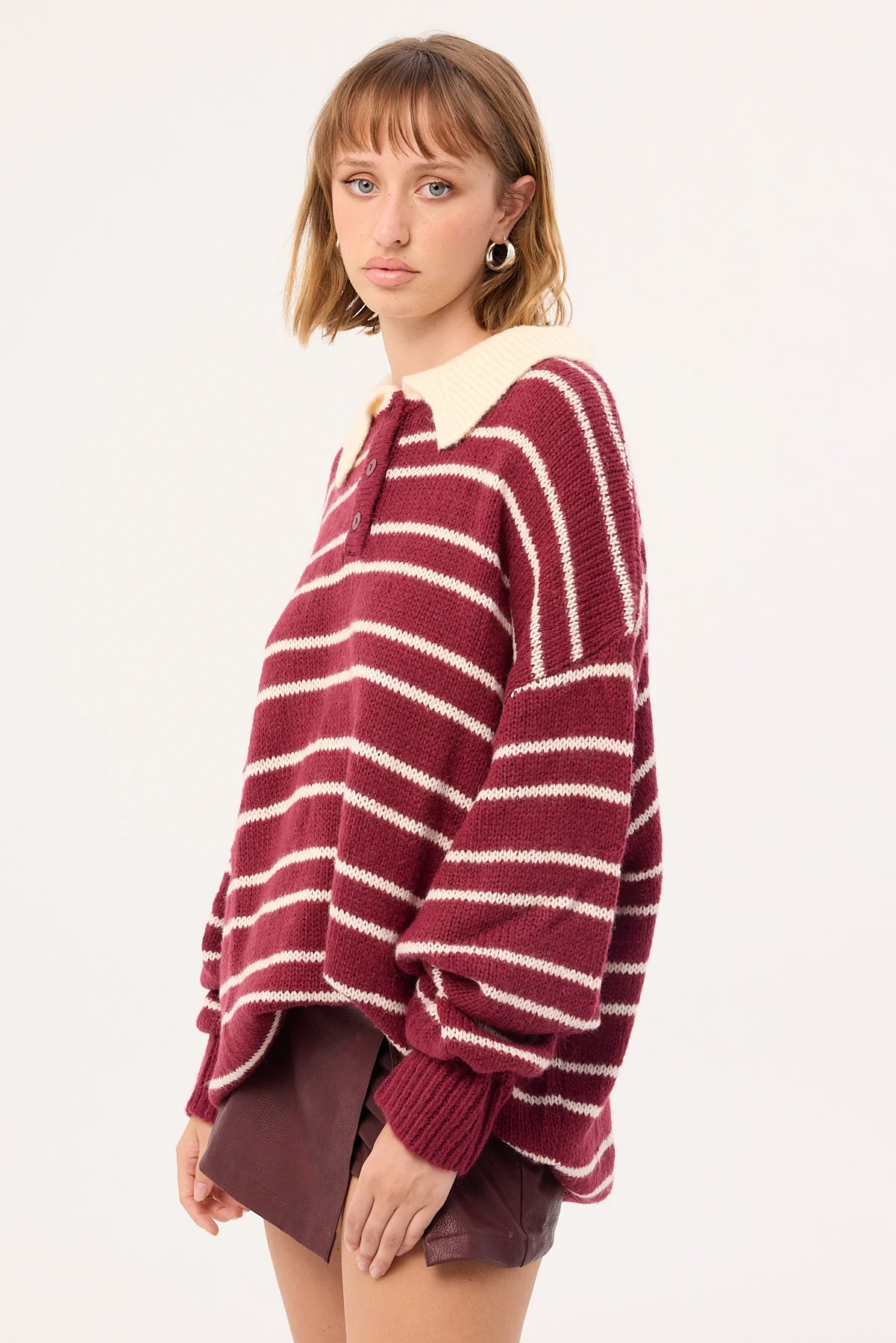Lioness Rising Sun Knit Jersey Crimson - Image 6