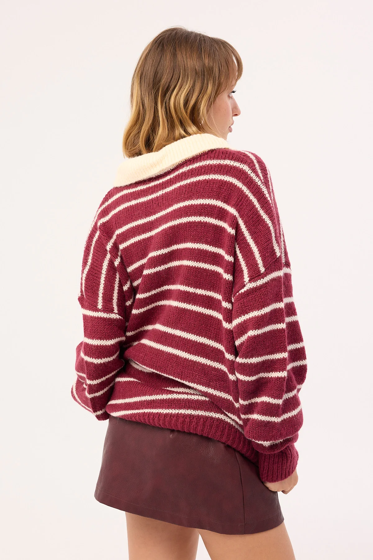 Lioness Rising Sun Knit Jersey Crimson - Image 7