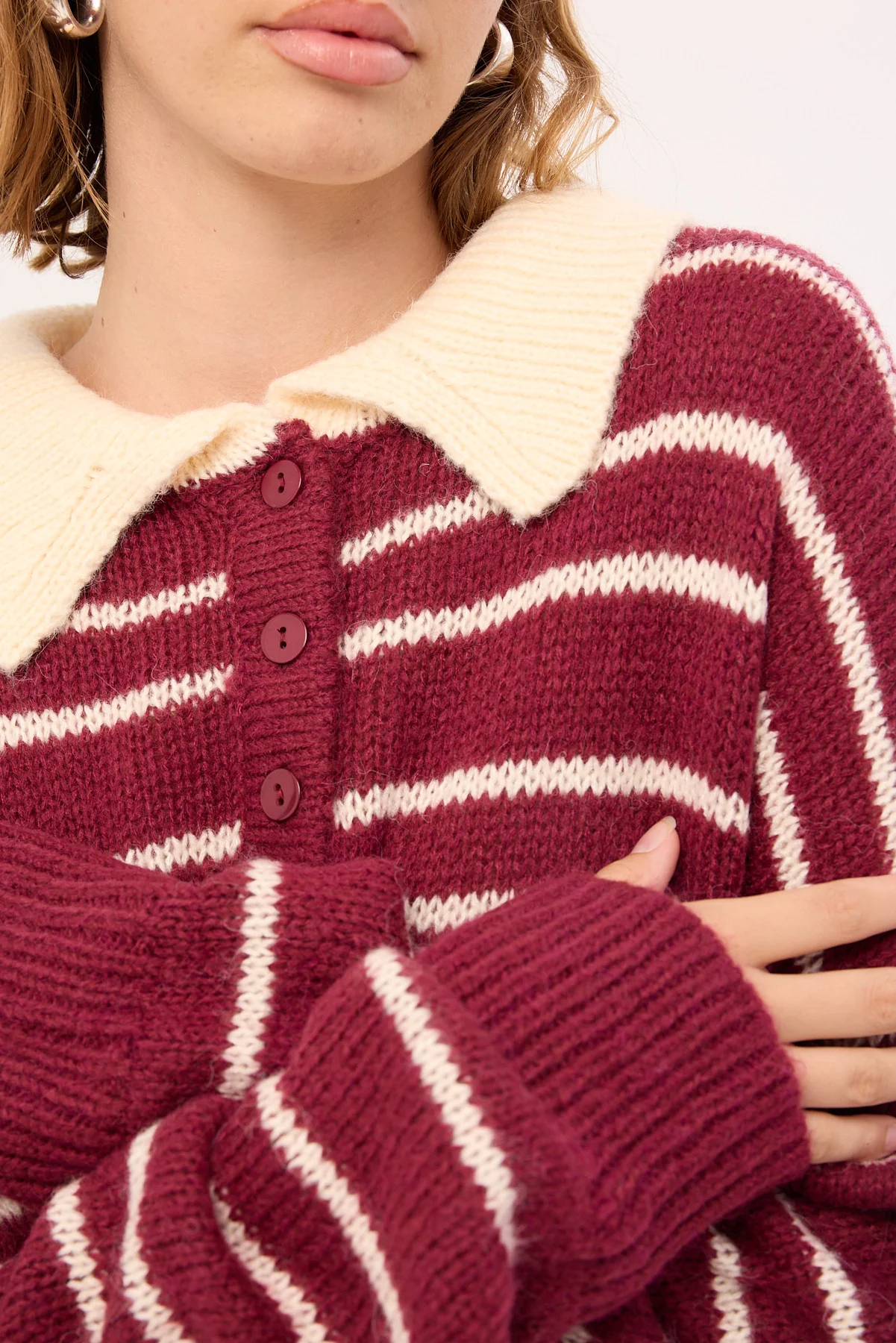 Lioness Rising Sun Knit Jersey Crimson - Image 8